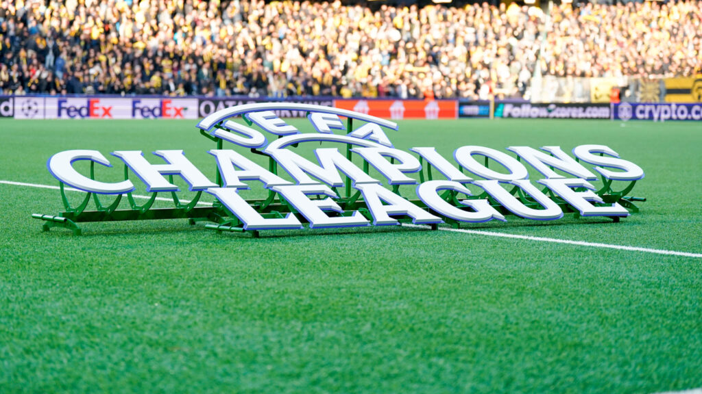 Bern, Switzerland, September 17th 2024:  UCL banner prior to the UEFA Champions League football match between Young Boys and Aston Villa at Wankdorf Stadion in Bern, Switzerland.  (Daniela Porcelli / SPP) (Photo by Daniela Porcelli / SPP/Sipa USA)
2024.09.17 Berno
Pilka nozna , Liga Mistrzow
Young Boys Berno - Aston Villa
Foto Daniela Porcelli/SPP/SIPA USA/PressFocus

!!! POLAND ONLY !!!