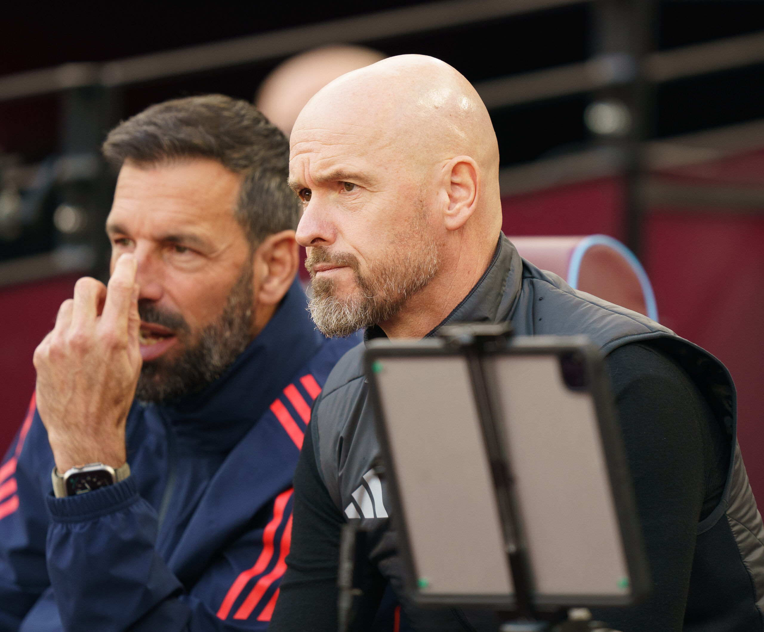 LONDON, ENGLAND - OCTOBER 27: Erik ten Hag, Manager of Manchester United during the Premier League match between West Ham United FC and Manchester United FC at London Stadium on October 27, 2024 in London, England. (Photo by Dylan Hepworth/MB Media)
2024.10.27 Londyn
Pilka nozna liga angielska
West Ham United - Manchester United
Foto MB Media/PressFocus

!!! POLAND ONLY !!!