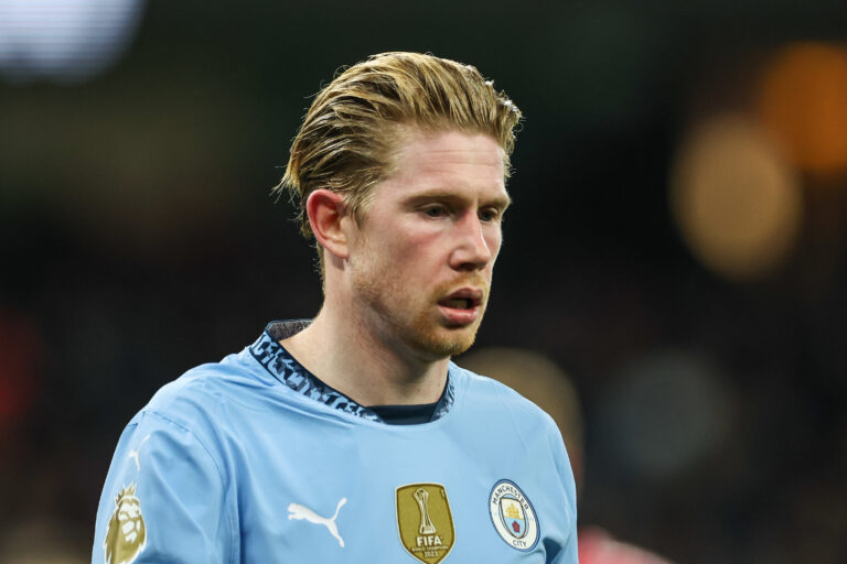 Kevin De Bruyne of Manchester City during the Premier League match Manchester City vs Manchester United at Etihad Stadium, Manchester, United Kingdom, 15th December 2024
(Photo by Mark Cosgrove/News Images) in , on 12/15/2024. (Photo by Mark Cosgrove/News Images/Sipa USA)
2024.12.15 Manchester
pilka nozna liga angielska
Manchester City - Manchester United
Foto Mark Cosgrove/News Images/SIPA USA/PressFocus
!!! POLAND ONLY !!!