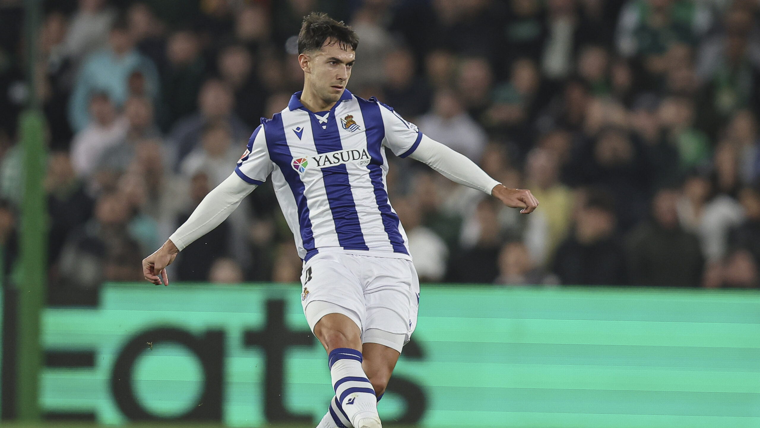 Martin Zubimendi of Real Sociedad  during the La Liga EA Sports match between Real Betis and Real Sociedad played at Benito Villamarin Stadium on February 16, 2025 in Sevilla, Spain. (Photo by Antonio Pozo / PRESSINPHOTO)
2025.02.17 Sewilla
pilka nozna liga hiszpanska
Real Betis Sewilla - Real Sociedad San Sebastian
Foto Antonio Pozo/PRESSINPHOTO/SIPA USA/PressFocus

!!! POLAND ONLY !!!