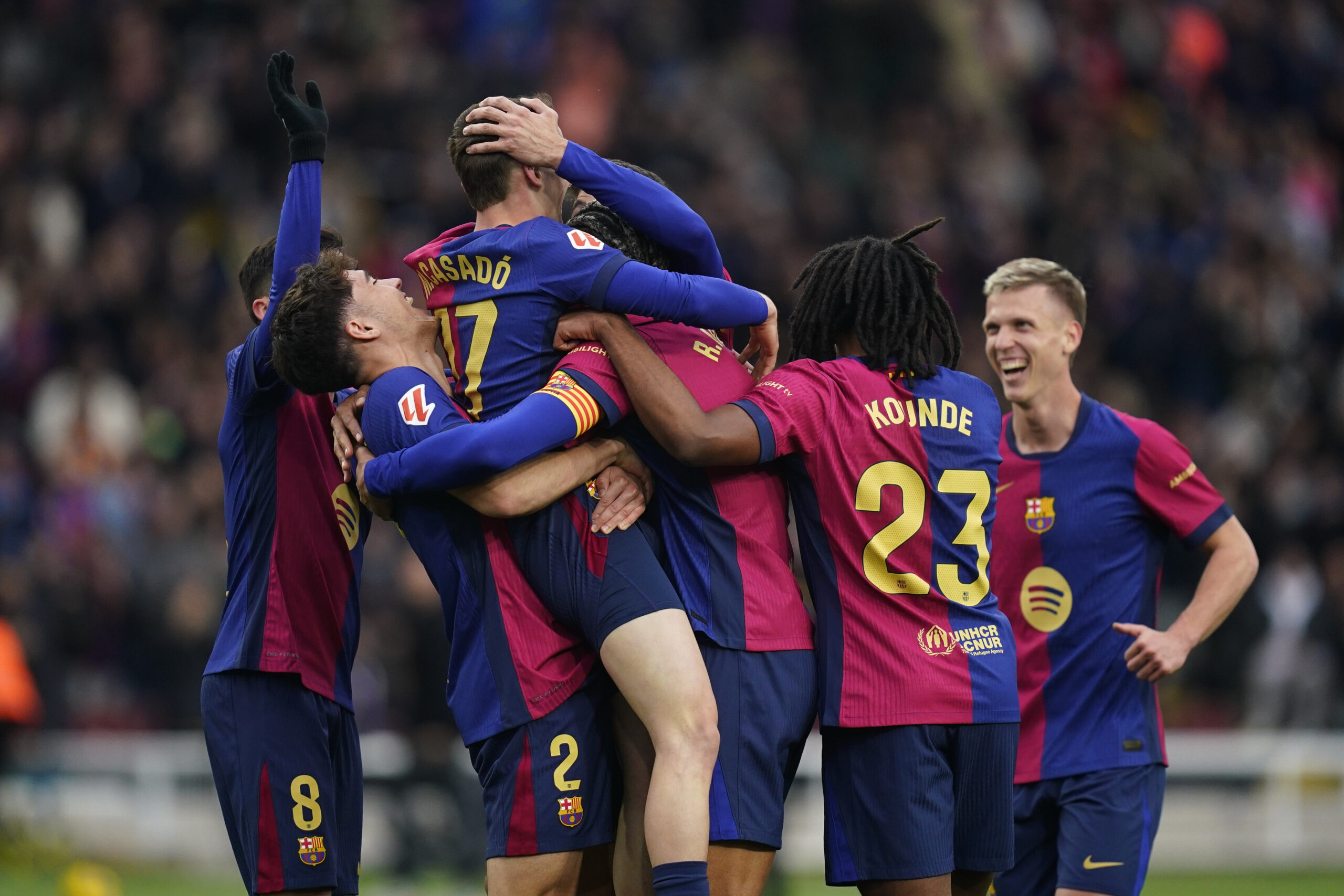 Marc Casado of FC Barcelona celebrates the 2-0 during the La Liga EA Sports match between FC Barcelona and Real Sociedad played at Lluis Companys Stadium on March 02, 2025 in Barcelona, Spain. (Photo by Bagu Blanco / Pressinphoto)
2025.03.02 Barcelona
pilka nozna liga hiszpanska
FC Barcelona - Real Sociedad
Foto Bagu Blanco / Pressinphoto/SIPA USA/PressFocus

!!! POLAND ONLY !!!