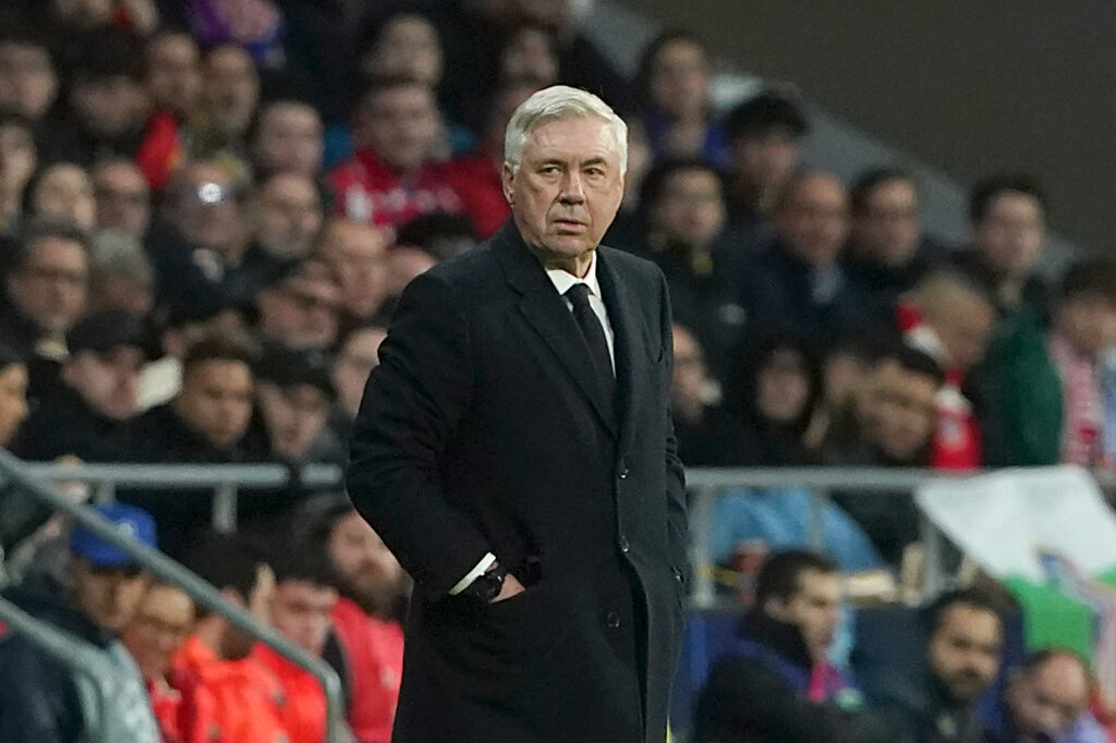 Real Madrid CF&#039;s coach Carlo Ancelotti during Champions League 2024/2025 Round of 16 2nd leg match. March 12,2025. (Photo by Acero/Alter Photos/Sipa USA)
2025.03.12 Madryt
pilka nozna liga mistrzow
Atletico Madryt - Real Madryt
Foto Alter Photos/SIPA USA/PressFocus

!!! POLAND ONLY !!!
