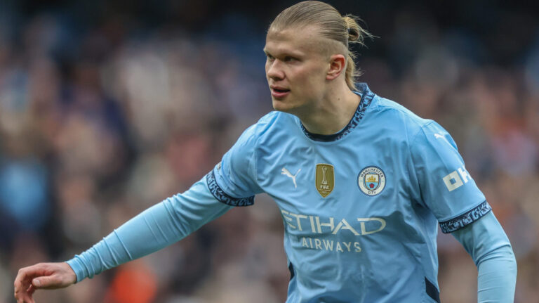Erling Haaland of Manchester City during the Premier League match Manchester City vs Brighton and Hove Albion at Etihad Stadium, Manchester, United Kingdom, 15th March 2025
(Photo by Alfie Cosgrove/News Images) in Manchester, United Kingdom on 3/15/2025. (Photo by Alfie Cosgrove/News Images/Sipa USA)
2025.03.15 Manchester
pilka nozna liga angielska
Manchester City - Brighton and Hove Albion
Foto News Images/SIPA USA/PressFocus
!!! POLAND ONLY !!!