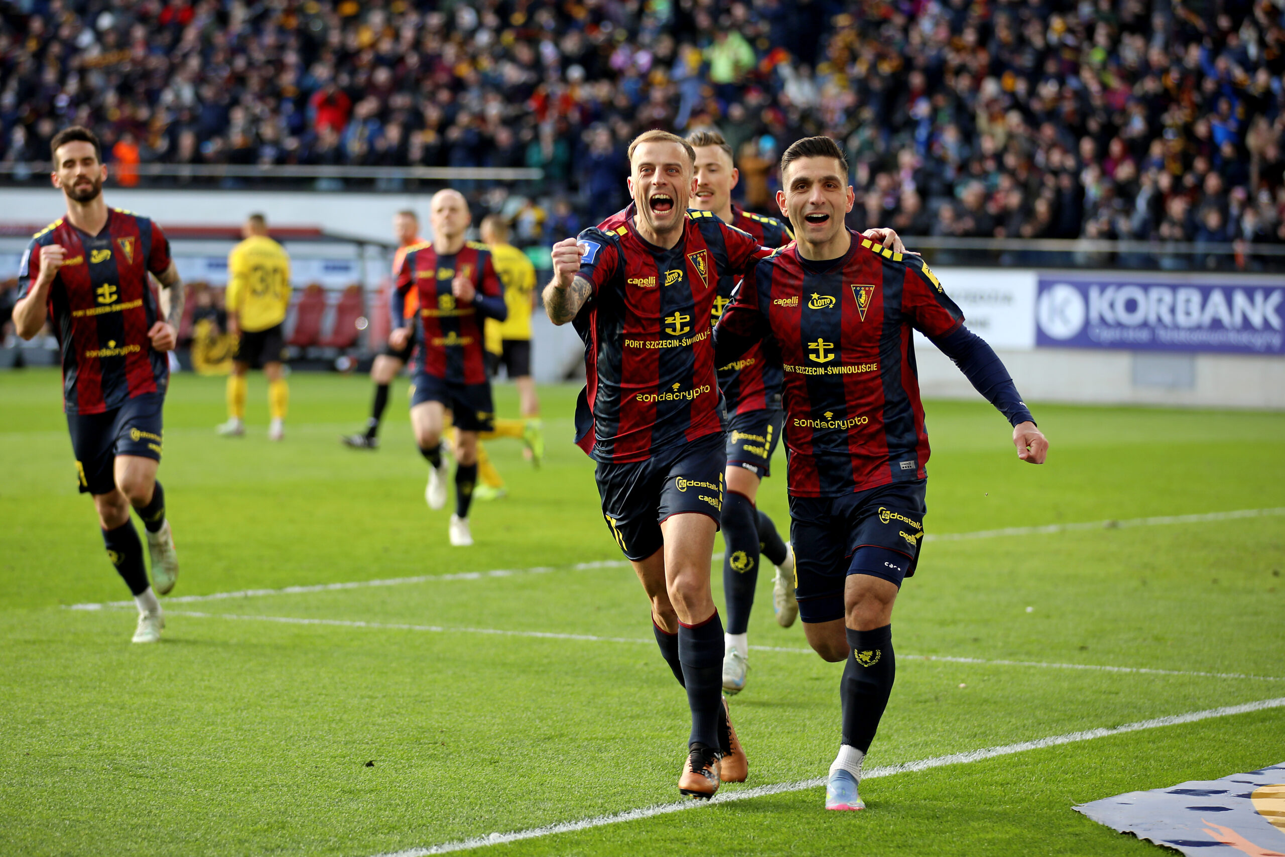 2025.04.06 Szczecin
Pilka nozna , PKO BP Ekstraklasa sezon 2024/25
Pogon Szczecin - GKS Katowice
N/z pilkarze Pogoni, radosc po bramce na 1-0, gol, bramka, Kamil Grosicki, Efthymios Koulouris
Foto Katarzyna Dzierzynska / PressFocus

2025.04.06 Szczecin
Football Polish top league , 2024/2025 season
Pogon Szczecin - GKS Katowice
pilkarze Pogoni, radosc po bramce na 1-0, gol, bramka, Kamil Grosicki, Efthymios Koulouris
Credit: Katarzyna Dzierzynska / PressFocus
