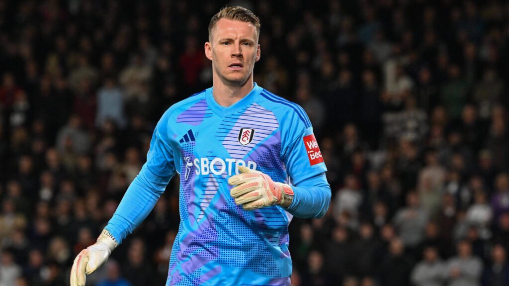 Bournemouth v Fulham Premier League 14/04/2025. Bernd Leno 1 of Fulham during the Premier League match between Bournemouth and Fulham at the Vitality Stadium, Bournemouth, England on 14 April 2025. Bournemouth Vitality Stadium Dorset England Editorial use only DataCo restrictions apply See www.football-dataco.com , Copyright: xGrahamxHuntx PSI-21832-0115
2025.04.14 Bournemouth
pilka nozna , liga angielska
AFC Bournemouth - Fulham
Foto IMAGO/PressFocus

!!! POLAND ONLY !!!