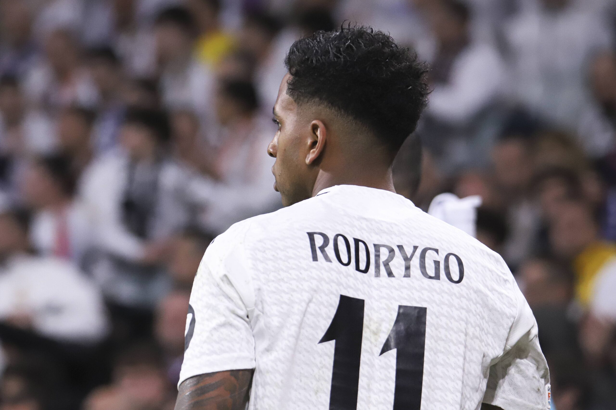 UEFA Champions League soccer match Real Madrid vs Arsenal at Santiago Bernabeu stadium in Madrid. Spain 16 April 2025
Rodrygo
(Photo by Cordon Press/Sipa USA)
2025.04.16 Madryt
pilka nozna liga mistrzow
Real Madryt - Arsenal Londyn
Foto Cordon/SIPA USA/PressFocus
!!! POLAND ONLY !!!