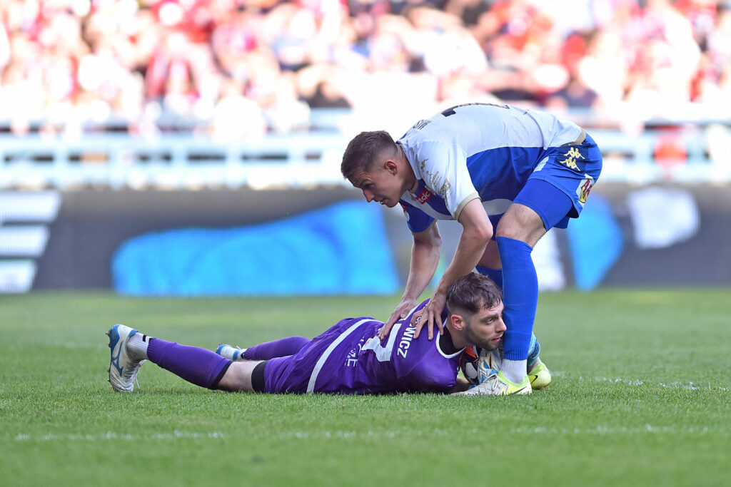 2025.04.19 Krakow
Pilka nozna , Betclic I liga , sezon 2024/25
Wisla Krakow - Pogon Siedlce
N/z Jakub Lemanowicz, Krystian Mis
Foto Krzysztof Porebski / PressFocus

2025.04.19 Krakow
Football , Polish league, second level , 2024/2025 season
Wisla Krakow - Pogon Siedlce
Jakub Lemanowicz, Krystian Mis
Credit: Krzysztof Porebski / PressFocus