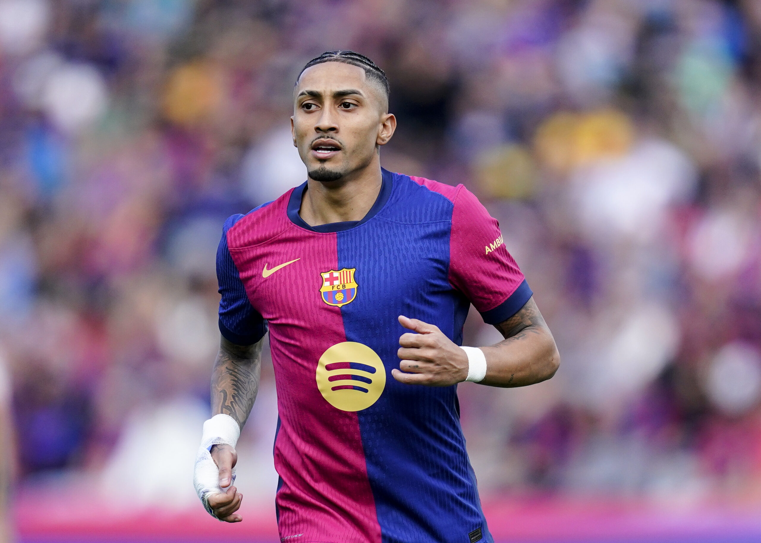 Barcelona, Spain, Season 2024/2025, La Liga EA Sports, Matchday 32, FC Barcelona v RC Celta, LLuis Companys Stadium, 19 April 2025Raphael Dias Belloli Raphinha of FC Barcelona during the La Liga EA Sports match between FC Barcelona and RC Celta played at Lluis Companys Stadium on 19 April 2025 in Barcelona, Spain. (Photo by Sergio Ruiz / Imago) (Photo by pressinphoto/Sipa USA)
2025.04.19 Barcelona
pilka nozna liga hiszpanska
FC Barcelona - Celta Vigo
Foto pressinphoto/SIPA USA/PressFocus
!!! POLAND ONLY !!!
