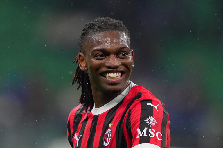 AC Milan’s Rafael Leao during the Italy Cup Frecciarossa soccer match between Inter and Milan at San Siro Stadium in Milan , North Italy - Wednesday April 23 , 2025 . Sport - Soccer . (Photo by Spada/LaPresse) (Photo by Spada/LaPresse/Sipa USA)
2025.04.23 Mediolan
pilka nozna puchar wloch
Inter Mediolan - AC Milan
Foto LaPresse/SIPA USA/PressFocus
!!! POLAND ONLY !!!