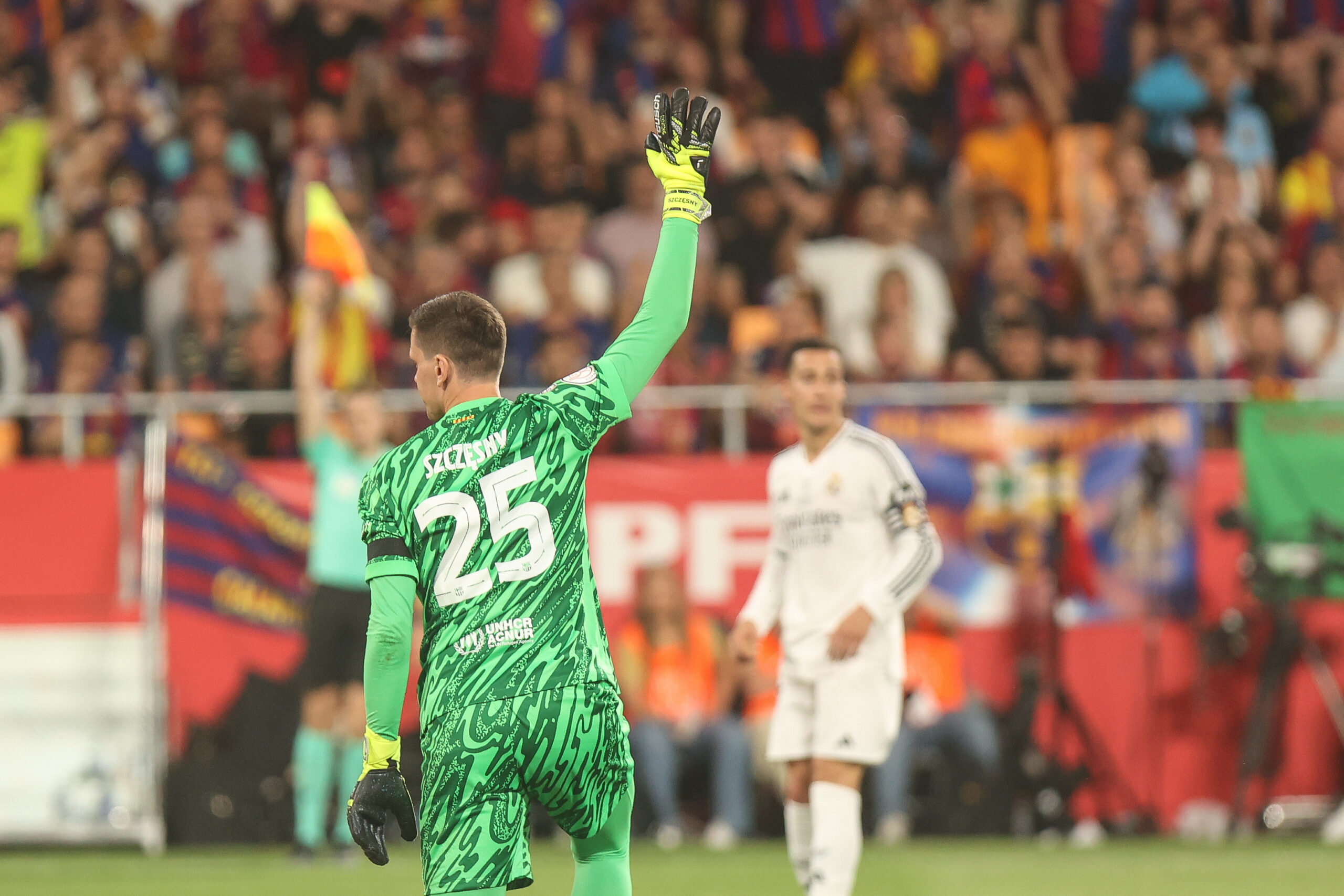 2025.04.26 Estadio La Cartuja Sevilla
pilka nozna Copa del Rey Puchar Krola Hiszpanii   final 2025
FC Barcelona - Real Madryt CF
N/z Wojciech Szczesny Barcelona
Foto Szymon Gorski / PressFocus

2025.04.26 Estadio La Cartuja Sevilla
Football Spanish Cup Copa del Rey final 2025
FC Barcelona - Real Madryt CF
Wojciech Szczesny Barcelona
Credit: Szymon Gorski / PressFocus