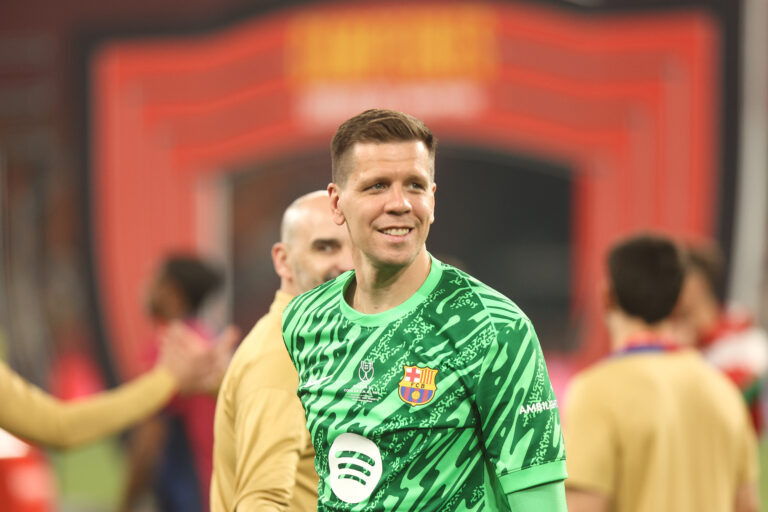 2025.04.26 Estadio La Cartuja Sevilla
pilka nozna Copa del Rey Puchar Krola Hiszpanii final 2025
FC Barcelona - Real Madryt CF
N/z Barcelona medal puchar dekoracja radosc Wojciech Szczesny
Foto Szymon Gorski / PressFocus
2025.04.26 Estadio La Cartuja Sevilla
Football Spanish Cup Copa del Rey final 2025
FC Barcelona - Real Madryt CF
Barcelona medal puchar dekoracja radosc Wojciech Szczesny
Credit: Szymon Gorski / PressFocus
