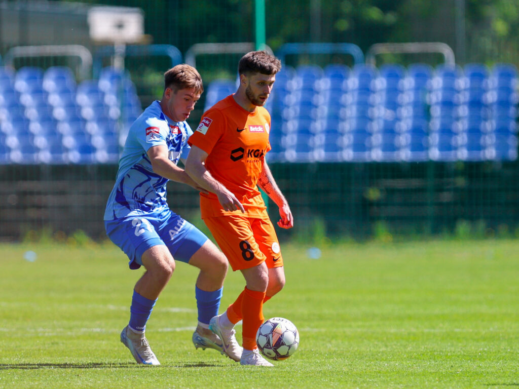 2025.04.27 Krakow
Pilka nozna Betclic 2 Liga Sezon 2024/2025
Hutnik Krakow - KGHM Zaglebie II Lubin
N/z Karol Szablowski Hubert Adamczyk
Foto Sebastian Sienkiewicz / PressFocus

2025.04.27 Krakow
Football - Polish Betclic 2 league Season 2024/2025
Hutnik Krakow - KGHM Zaglebie II Lubin
Karol Szablowski Hubert Adamczyk
Credit: Sebastian Sienkiewicz / PressFocus