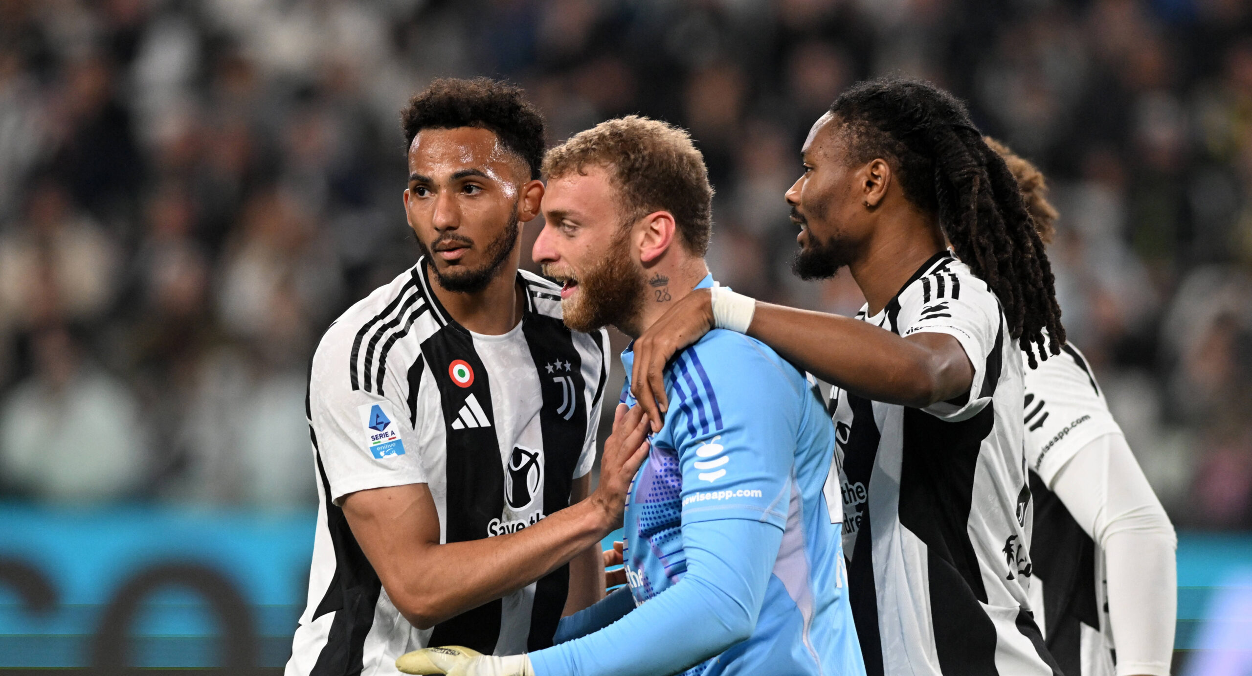 LLOYD KELLY, MICHELE DI GREGORIO, KHEPHREN THURAM, Serie A 2024-25, Juventus-Lecce 2-1, azione, action, esultanza, jubel, joy, celebration, gesti SERIE A 2024-25 JUVENTUS-LECCE 2-1
2025.04.12 Neapol
pilka nozna , liga wloska
SSC Napoli - Torino FC
Foto IMAGO/PressFocus

!!! POLAND ONLY !!!