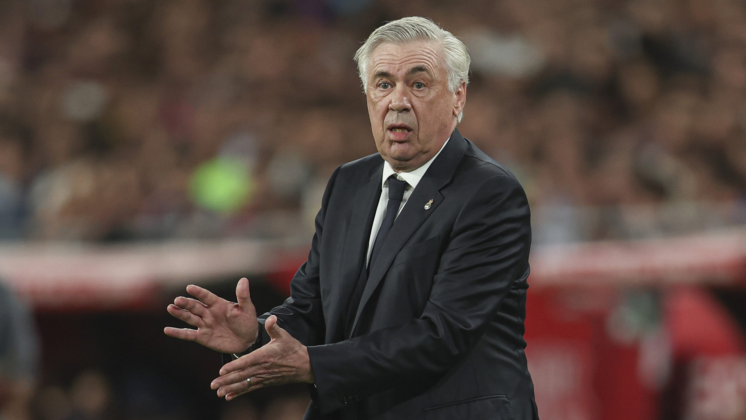 Real Madrid head coach Carlo Ancelotti  during the Copa del Rey match, Final, between FC Barcelona and Real Madrid CF played at La Cartuja Stadium on April 26, 2025 in Sevilla, Spain. (Photo by Antonio Pozo / Pressinphoto)


2025.04.27 Sewilla
pilka nozna puchar krola 
FC Barcelona - Real Madryt 
Foto pressinphoto/SIPA USA/PressFocus

!!! POLAND ONLY !!!
