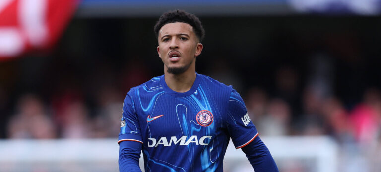 London, England, 4th May 2025. Jadon Sancho of Chelsea during the Chelsea vs Liverpool Premier League match at Stamford Bridge, London. Picture credit should read: Paul Terry / Sportimage EDITORIAL USE ONLY. No use with unauthorised audio, video, data, fixture lists, club/league logos or live services. Online in-match use limited to 120 images, no video emulation. No use in betting, games or single club/league/player publications. SPI_106_PT_Chelsea_Liverpool SPI-3909-0106
2025.05.04 Londyn
pilka nozna , liga angielska
Chelsea Londyn - FC Liverpool
Foto IMAGO/PressFocus
!!! POLAND ONLY !!!