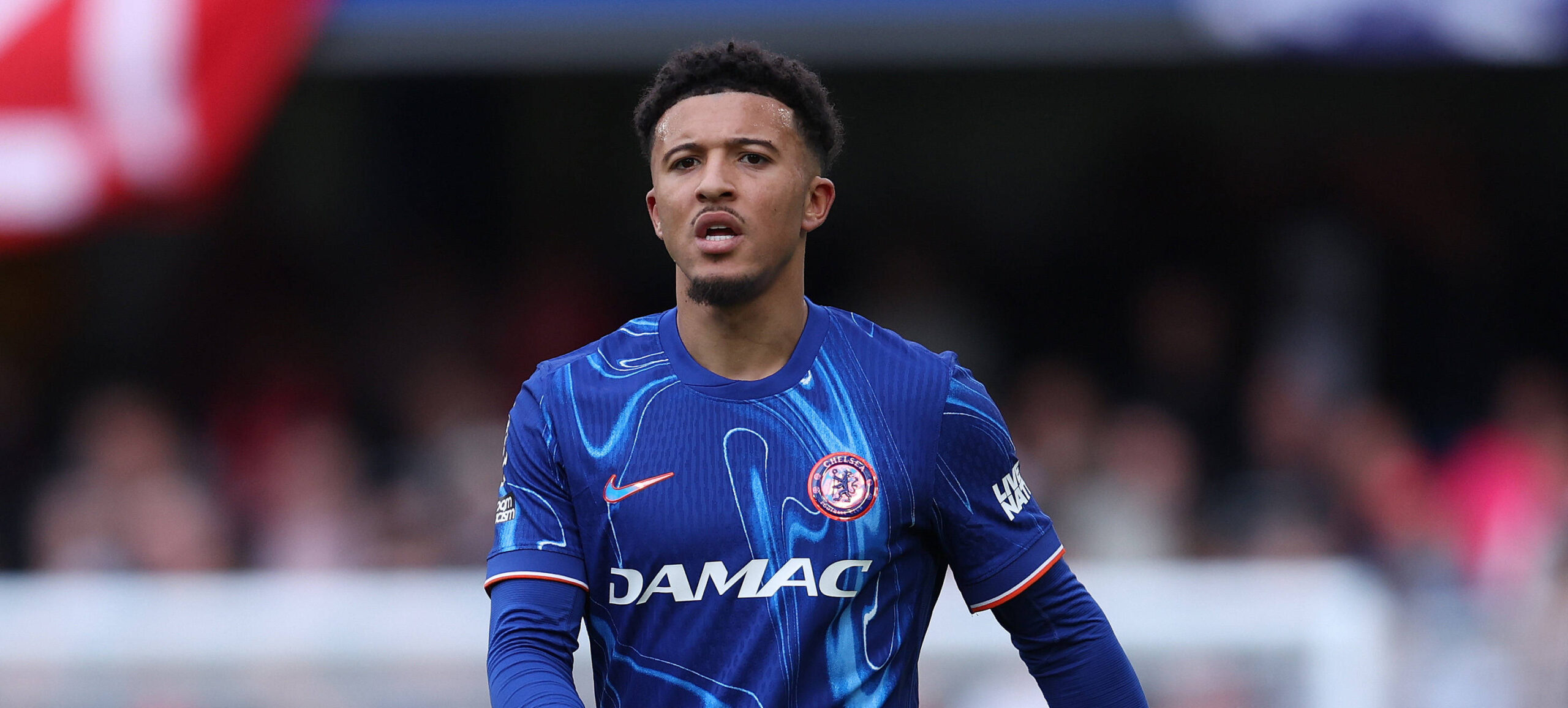 London, England, 4th May 2025. Jadon Sancho of Chelsea during the Chelsea vs Liverpool Premier League match at Stamford Bridge, London. Picture credit should read: Paul Terry / Sportimage EDITORIAL USE ONLY. No use with unauthorised audio, video, data, fixture lists, club/league logos or live services. Online in-match use limited to 120 images, no video emulation. No use in betting, games or single club/league/player publications. SPI_106_PT_Chelsea_Liverpool SPI-3909-0106
2025.05.04 Londyn
pilka nozna , liga angielska
Chelsea Londyn - FC Liverpool
Foto IMAGO/PressFocus

!!! POLAND ONLY !!!