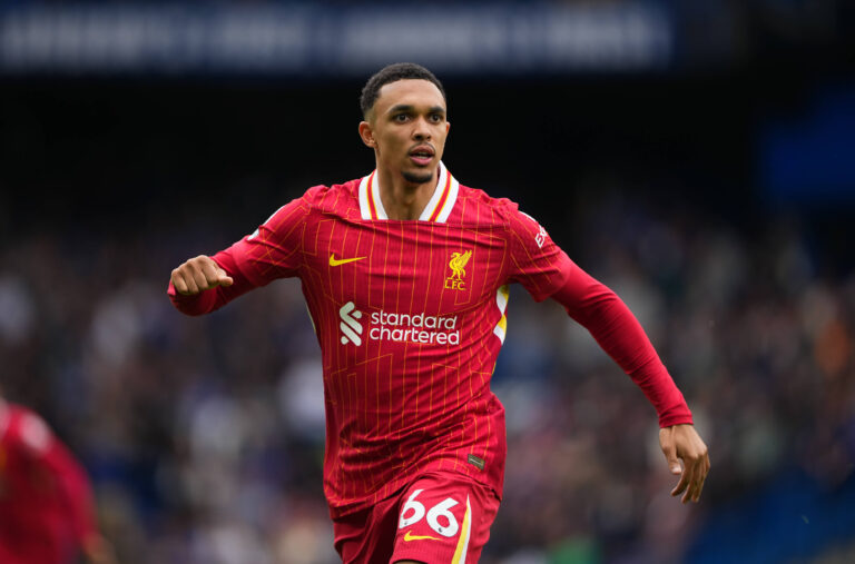 Trent Alexander-Arnold of Liverpool during the Premier League match between Chelsea and Liverpool at Stamford Bridge, London, England on 4 May 2025. PUBLICATIONxNOTxINxUK Copyright: xAndyxRowlandx PMI-6853-0016
2025.05.03 Londyn
pilka nozna , liga angielska
Chelsea Londyn - FC Liverpool
Foto IMAGO/PressFocus

!!! POLAND ONLY !!!