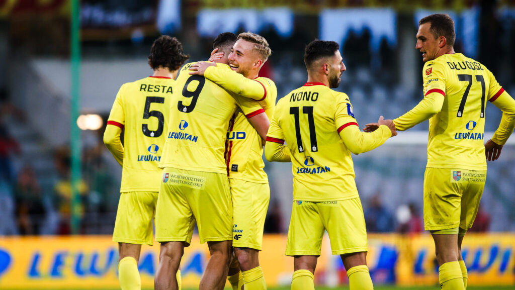 2025.05.05 Kielce
Pilka nozna PKO Ekstraklasa 2024/2025
Korona Kielce - GKS Katowice
N/z gol bramka radosc Evgeniy Shikavka
Foto Marta Badowska / PressFocus

2025.05.05 Kielce
Football Polish PKO Ekstraklasa Season 2024/2025
gol bramka radosc Evgeniy Shikavka
Credit: Marta Badowska / PressFocus
