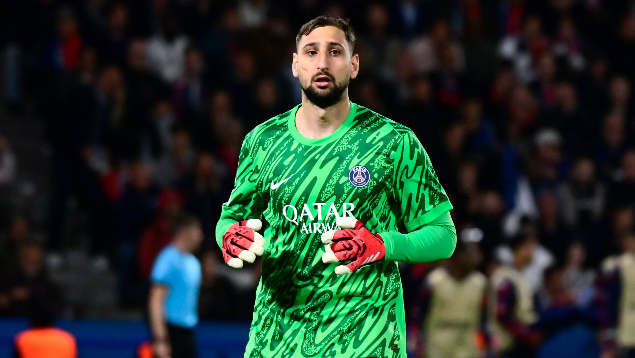 Gianluigi Donnarumma ( 1 - PSG ) during the UEFA Champions League match between Paris Saint Germain and Arsenal FC at Parc Des Princes on May 07 , 2025 in Paris, France. ( Photo by Dante Badano / PsnewZ ) - - Photo :   / Dante Badano / PsnewZ / SIPA /00308722_0119//Credit:PSNEWZ/SIPA/2505080158
2025.05.07 Paryz
pilka nozna liga mistrzow
PSG - Arsenal Londyn
Foto PSNEWZ/SIPA/PressFocus

!!! POLAND ONLY !!!