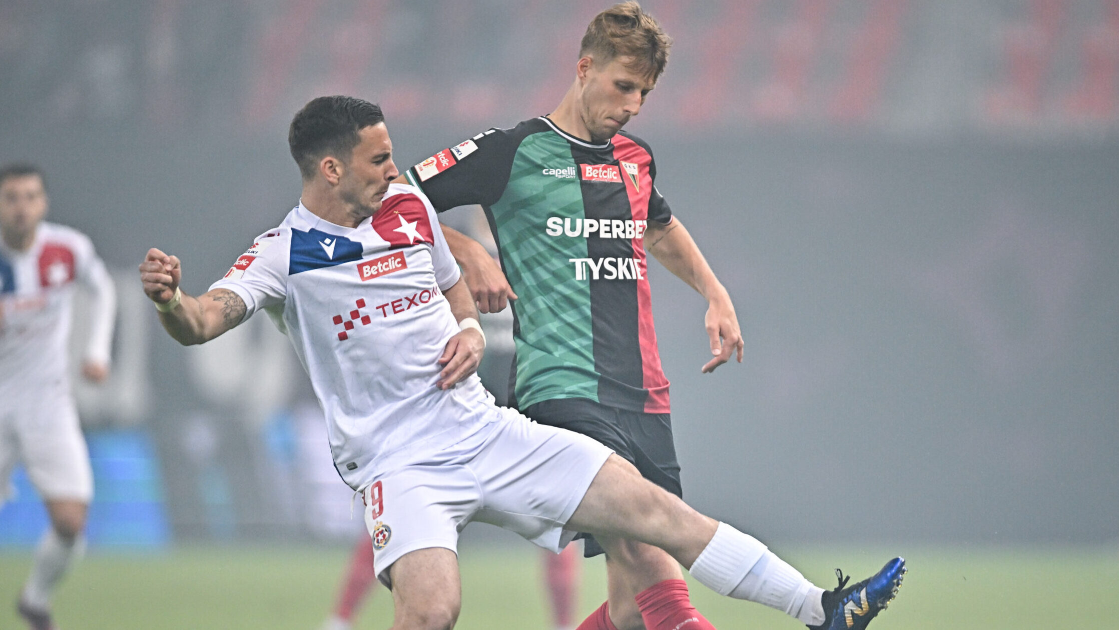 2025.05.09 Tychy
Pilka nozna Betclic 1 Liga sezon 2024/2025
GKS Tychy - Wisla Krakow
N/z Angel Rodado Jakub Teclaw
Foto Lukasz Sobala / PressFocus
2025.05.09 Tychy
Football Polish First League season 2024/2025
GKS Tychy - Wisla Krakow
Angel Rodado Jakub Teclaw
Credit: Lukasz Sobala / PressFocus