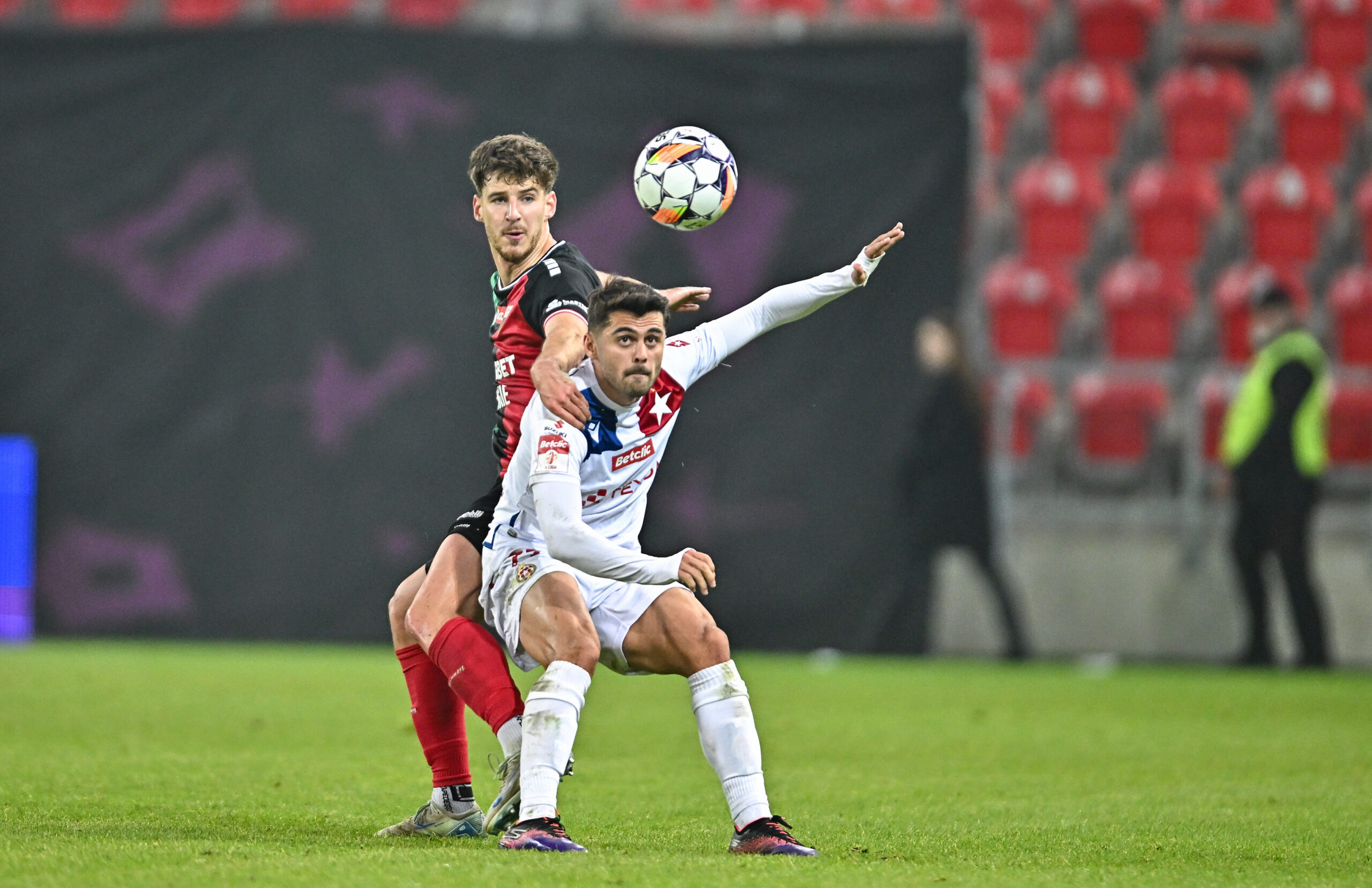 2025.05.09 Tychy
Pilka nozna Betclic 1 Liga sezon 2024/2025
GKS Tychy - Wisla Krakow
N/z Jakub Teclaw Angel Baena
Foto Lukasz Sobala / PressFocus

2025.05.09 Tychy
Football Polish First League season 2024/2025
GKS Tychy - Wisla Krakow
Jakub Teclaw Angel Baena
Credit: Lukasz Sobala / PressFocus
