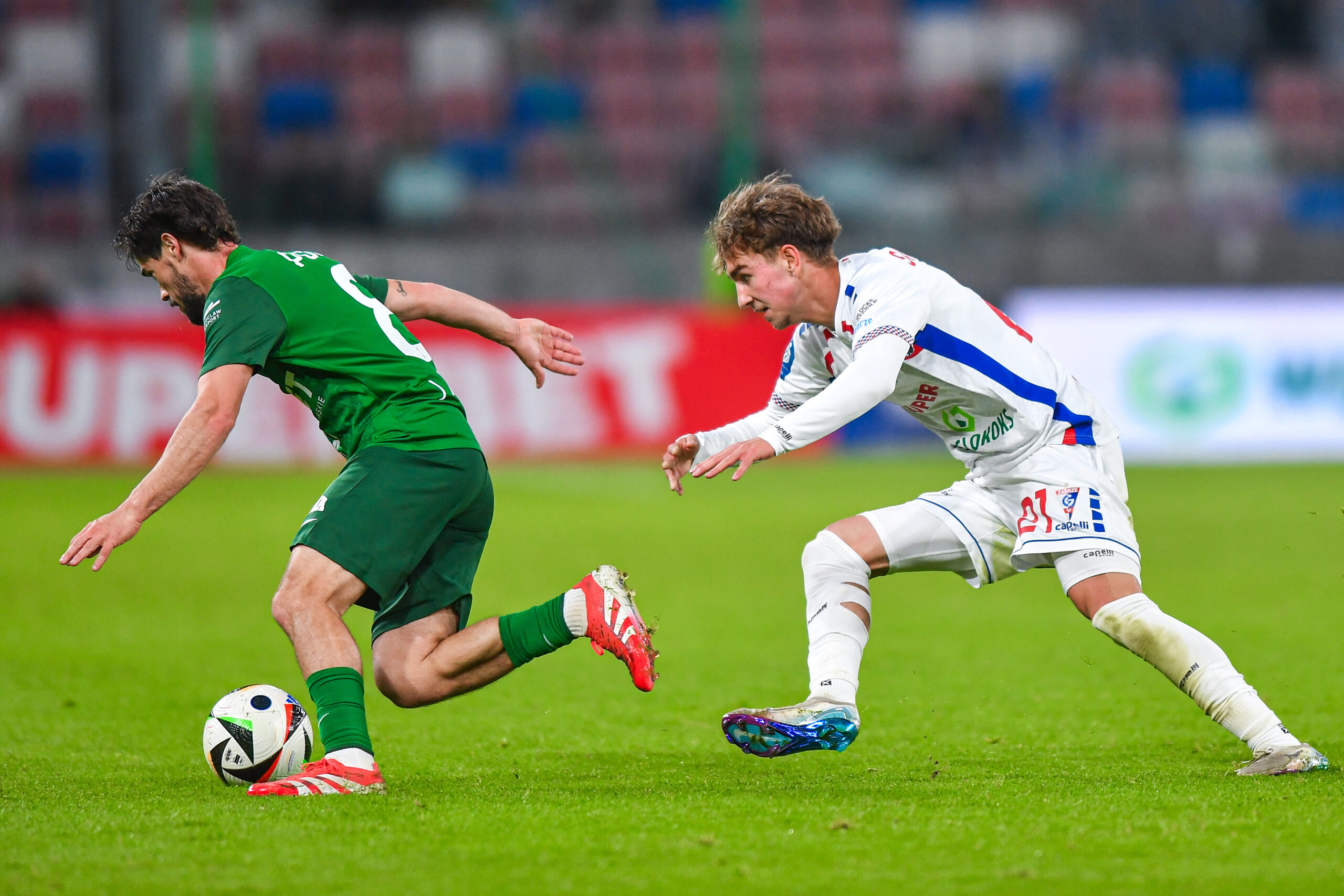 2025.05.09 Zabrze
Pilka nozna PKO BP Ekstraklasa Sezon 2024/2025
Gornik Zabrze - Slask Wroclaw
N/z Jose Pozo, Dominik Sarapata
Foto Marcin Bulanda / PressFocus

2025.05.09 Zabrze
Football Polish PKO BP Ekstraklasa League Season 2024/2025
Gornik Zabrze - Slask Wroclaw
Jose Pozo, Dominik Sarapata
Credit: Marcin Bulanda / PressFocus