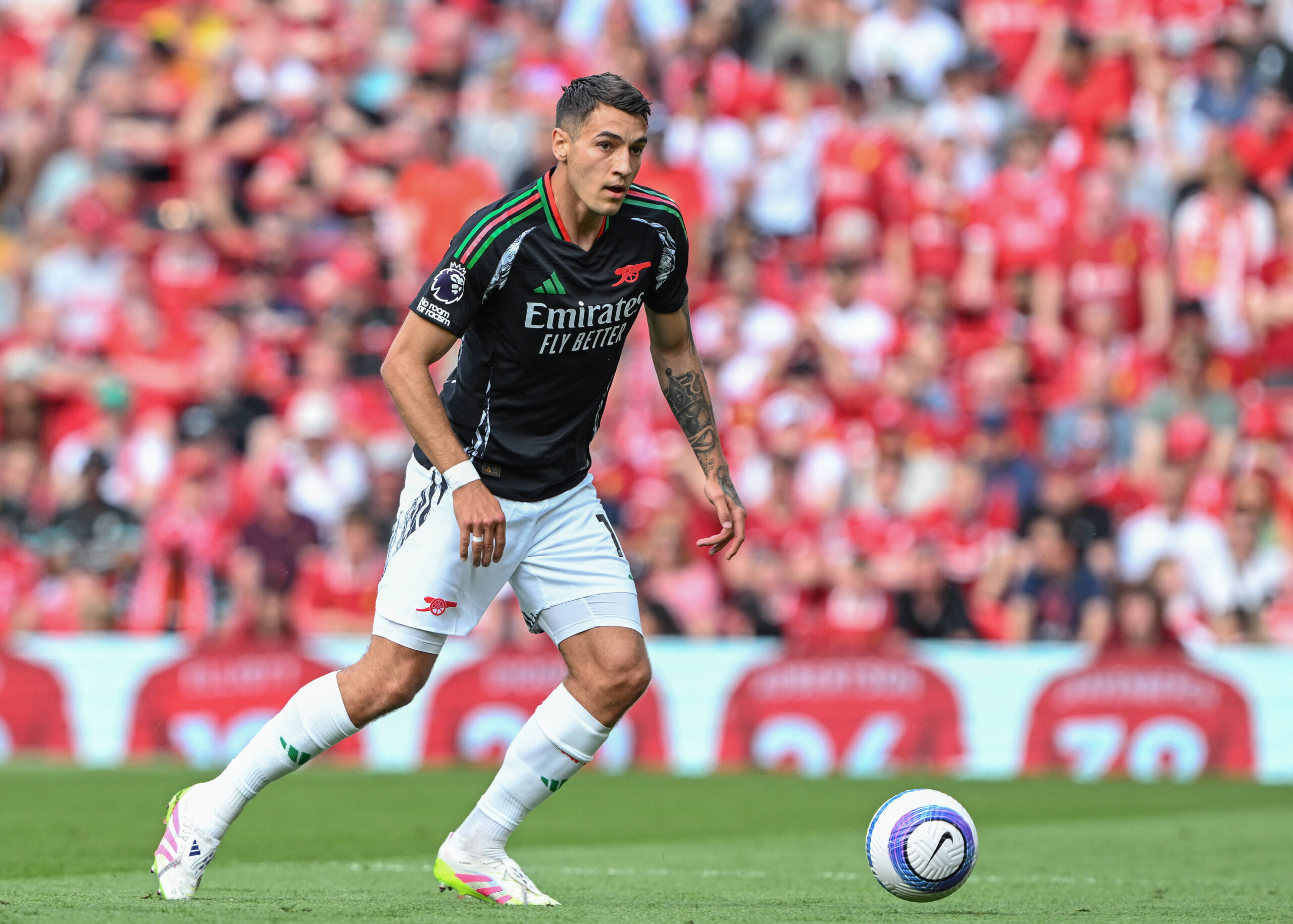 Liverpool, England, 11th May 2025. Jakub Kiwior of Arsenal during the Liverpool vs Arsenal Premier League match at Anfield, Liverpool. Picture credit should read: Cody Froggatt / Sportimage EDITORIAL USE ONLY. No use with unauthorised audio, video, data, fixture lists, club/league logos or live services. Online in-match use limited to 120 images, no video emulation. No use in betting, games or single club/league/player publications. SPI_111_CF_LIVERPOOL_V_ARSENAL SPI-3930-0110
2025.05.11 Liverpool
pilka nozna , liga angielska
FC Liverpool - Arsenal Londyn
Foto IMAGO/PressFocus
!!! POLAND ONLY !!!