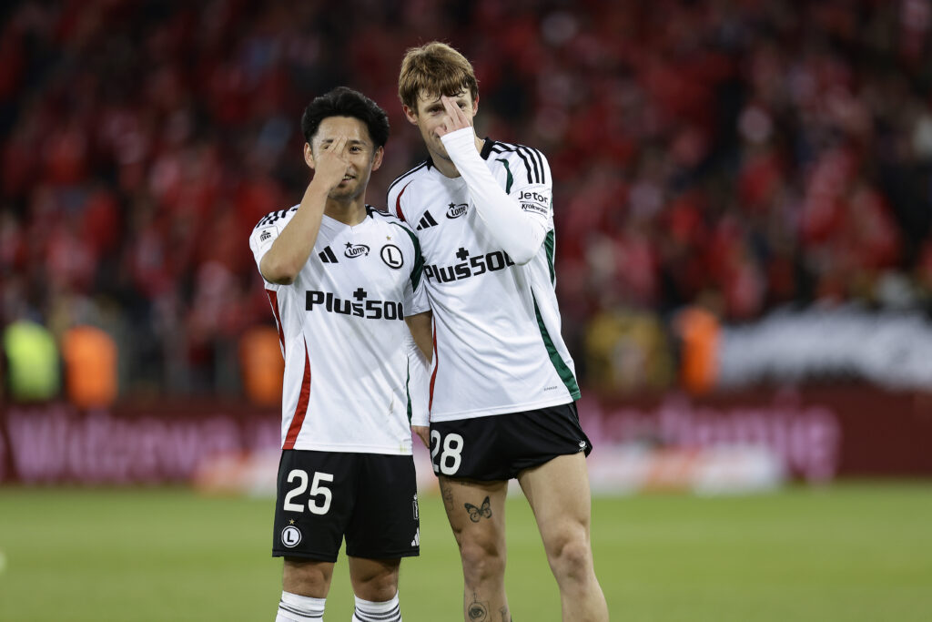 2025.05.15 Lodz 
pilka nozna PKO Ekstraklasa sezon 2024/2025 
Widzew Lodz - Legia Warszawa
N/z Marc Gual Ryoya Morishita
Foto Artur Kraszewski / PressFocus 

2025.05.15 Lodz 
Football - Polish PKO Ekstraklasa season 2024/2025 
Widzew Lodz - Legia Warszawa
Marc Gual Ryoya Morishita
Credit: Artur Kraszewski / PressFocus