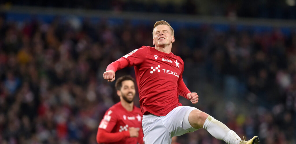2025.05.16 Krakow
Pilka nozna , Betclic I liga , sezon 2024/25
Wisla Krakow - Stal Stalowa Wola
N/z Pilkarze Wisly, radosc po bramce na 1-0 gol, bramka, Marc Carbo, Rafal Mikulec
Foto Krzysztof Porebski / PressFocus

2025.05.16 Krakow
Football , Polish league, second level , 2024/2025 season
Wisla Krakow - Stal Stalowa Wola
Pilkarze Wisly, radosc po bramce na 1-0 gol, bramka, Marc Carbo, Rafal Mikulec
Credit: Krzysztof Porebski / PressFocus