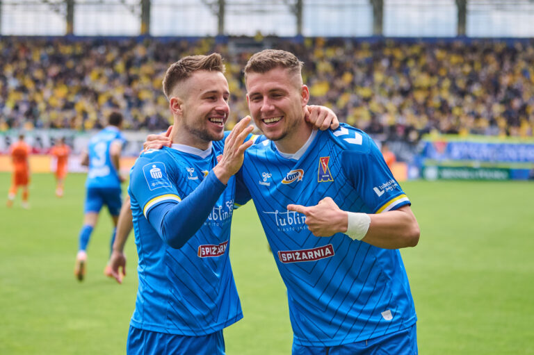 2025.05.18 Lublin pilka nozna PKO Ekstraklasa sezon 2024/2025 
Motor Lublin - Zaglebie Lubin
N/z Filip Wojcik Samuel Mraz
Foto Ireneusz Wnuk / PressFocus

2025.05.18 Lublin Football - Polish PKO Ekstraklasa season 2024/2025 
Motor Lublin - Zaglebie Lubin
Filip Wojcik Samuel Mraz
Credit: Ireneusz Wnuk / PressFocus