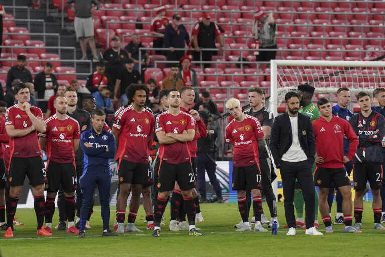 Tottenham Hotspur FC v Manchester United, ManU FC Manchester United Manager Head Coach Ruben Amorim and players dejected after losing during the Tottenham Hotspur FC v Manchester United FC UEFA Europa League Final at the Estadio de San Mames, Bilbao, Biscay, Spain on 21 May 2025 Credit: Eleanor Hoad/Every Second Media Editorial use only. All images are copyright Every Second Media Limited. No images may be reproduced without prior permission. Copyright: xIMAGO/EveryxSecondxMediax ESM-1483-0033 EleanorxHoadx/xEveryxSecondxMediax
2025.05.21 Bilbao
pilka nozna , Liga Europy , final
Tottenham Hotspur - Manchester United
Foto IMAGO/PressFocus

!!! POLAND ONLY !!!