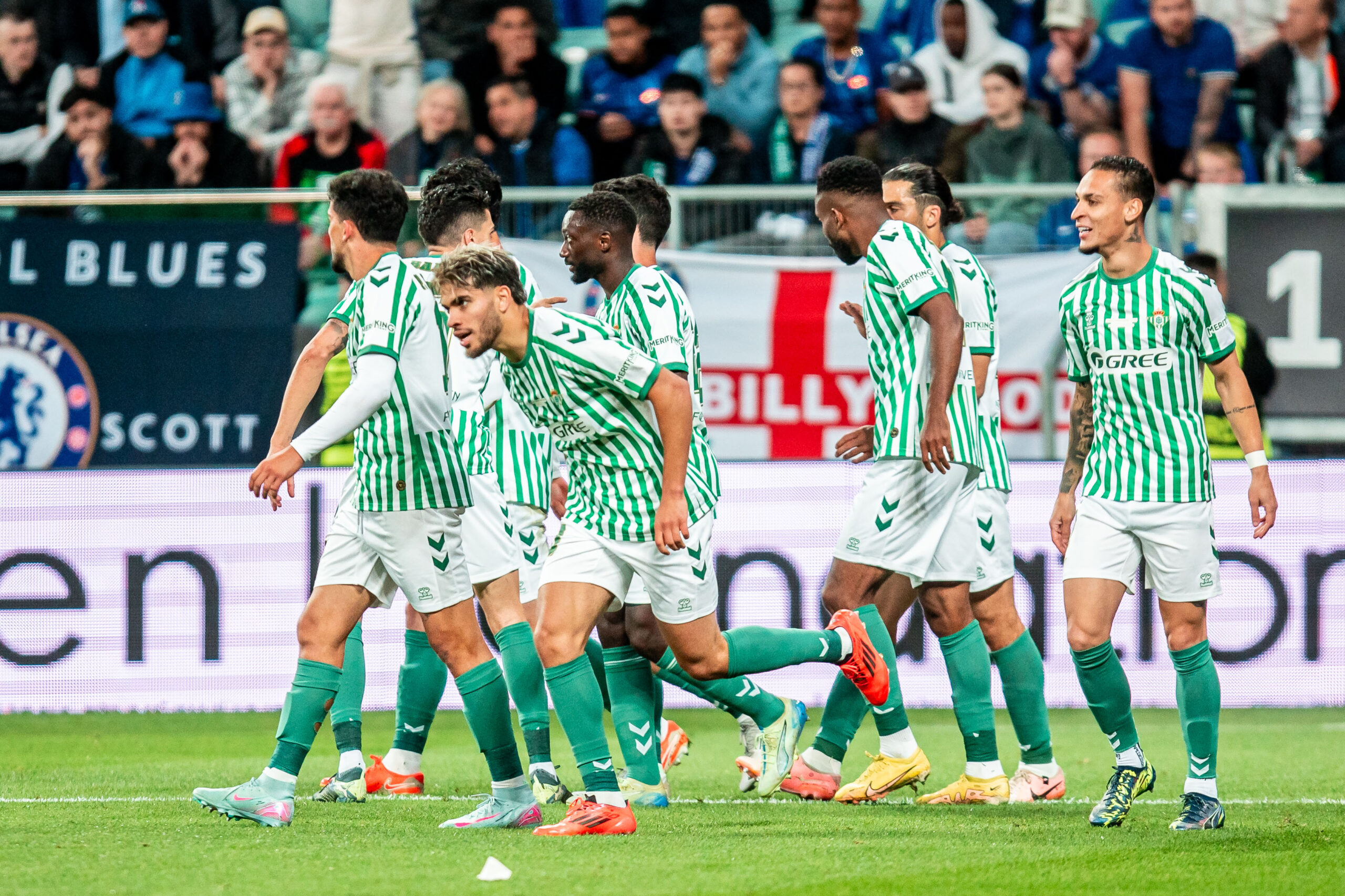 2025.05.28 Wroclaw
2024/2025 UEFA Final Ligi Konferencji
Tarczynski Arena Wroclaw
Real Betis - Chelsea
N/z Ez Abde gol radosc bramka goal
Foto Mateusz Porzucek PressFocus
2025.05.28 Wroclaw
UEFA Conference League Final
Real Betis - Chelsea
{persons}
Credit: Mateusz Porzucek PressFocus