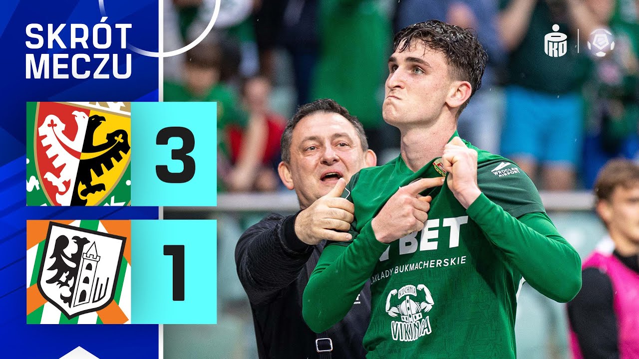 SKRÓT MECZU: Śląsk Wrocław 3:1 Zagłębie Lubin