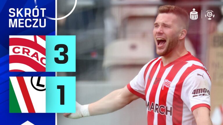SKRÓT MECZU: Cracovia 3:1 Legia