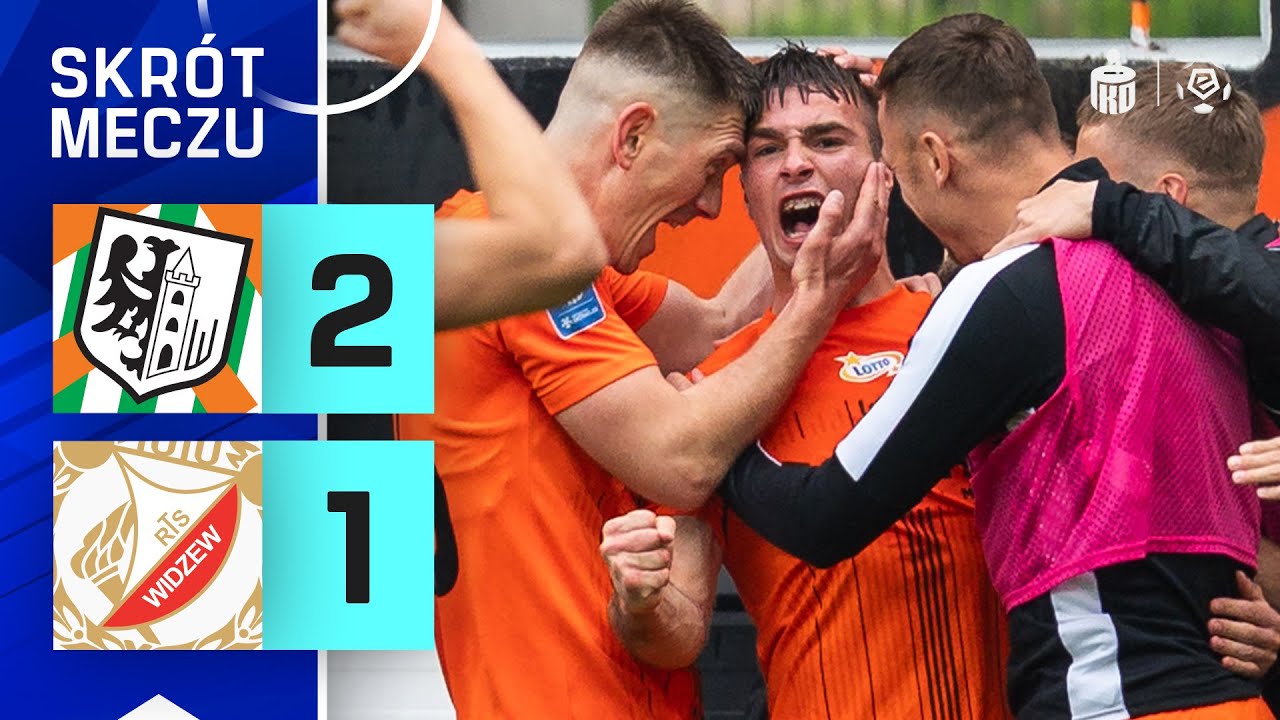 SKRÓT MECZU: Zagłębie Lubin 2:1 Widzew Łódź