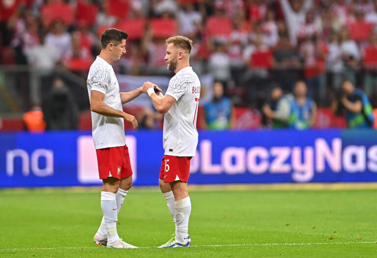 2023.06.16 Warszawa
Pilka nozna Reprezentacja Kadra Mecz Towarzystki
Polska - Niemcy
N/z pozegnanie ostatni mecz w reprezentacji w kadrze Jakub Kuba Blaszczykowski zejscie z boiska zmiana opaska kapitana Robert Lewandowski
Foto Lukasz Sobala / PressFocus
2023.06.16 Warsaw
Football Polish National Team Friendly match
Poland - Germany
pozegnanie ostatni mecz w reprezentacji w kadrze Jakub Kuba Blaszczykowski zejscie z boiska zmiana opaska kapitana Robert Lewandowski
Credit: Lukasz Sobala / PressFocus