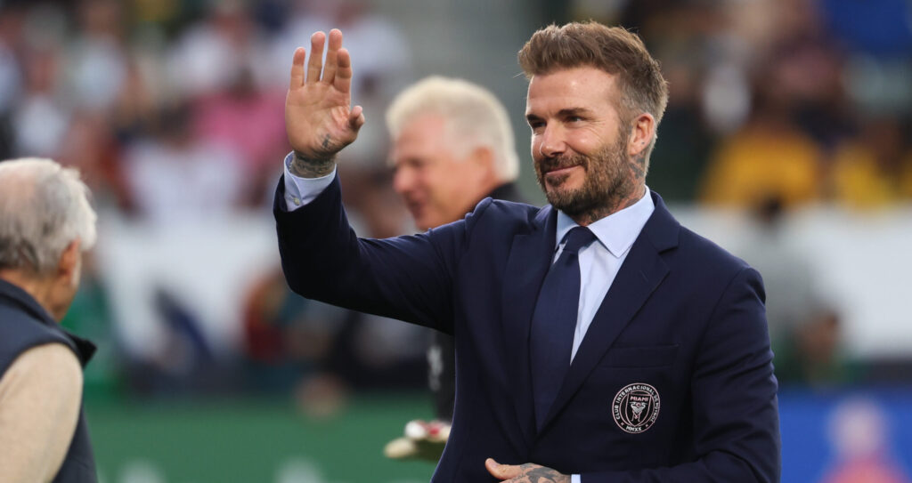 Feb 25, 2024; Carson, California, USA;  Inter Miami CF owner David Beckham on the field before the game against the LA Galaxy at Dignity Health Sports Park. Mandatory Credit: Kiyoshi Mio-USA TODAY Sports/Sipa USA
2024.02.25 
pilka nozna amerykanska liga MLS
MLS: Inter Miami CF at LA Galaxy
Foto Kiyoshi Mio-USA TODAY Sports/SIPA USA/PressFocus

!!! POLAND ONLY !!!