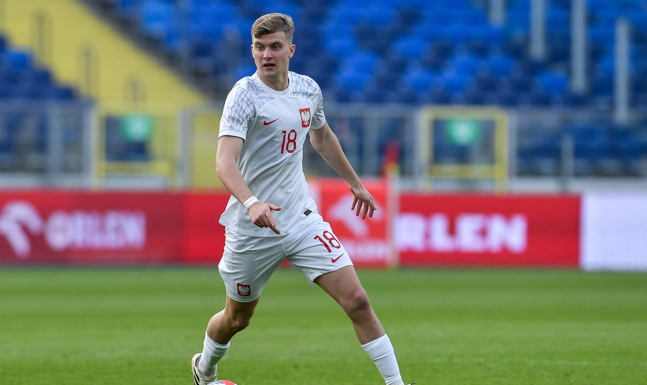 26.03.2024 Chorzow
Pilka nozna Eliminacje do Mistrzostw Europy U21 UEFA Slowacja 2025
Polska U21 - Bulgaria U21
n/z Jakub Kaluzinski
Foto Mateusz Sobczak / PressFocus
26.03.2024 Chorzow
Football Qualifying round for UEFA Under 21 Championship Slovakia 2025
Poland U21 - Bulgaria U21
Jakub Kaluzinski
Credit Mateusz Sobczak / PressFocus