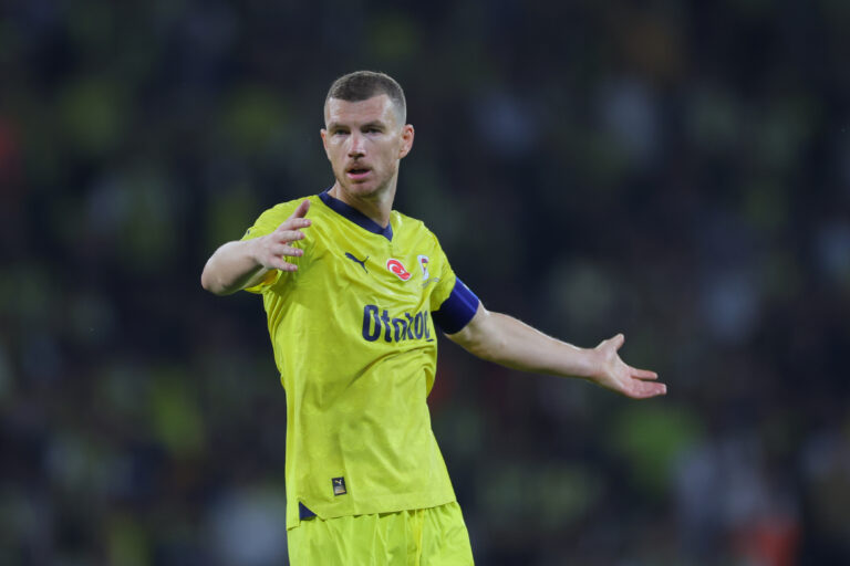Istanbul, Turkey, April 14th 2024: Edin Dzeko (9 Fenerbahce) during the Turkish Super League football match between Karagumruk and Fenerbahce at Ataturk Olympic Stadium, Turkey. Emre OKTAY (EO / SPP) (Photo by EO / SPP/Sipa USA)
2024.04.14 Stambul
pilka nozna , liga turecka
Karagumruk - Fenerbahce Stambul
Foto EO/SPP/SIPA USA/PressFocus

!!! POLAND ONLY !!!