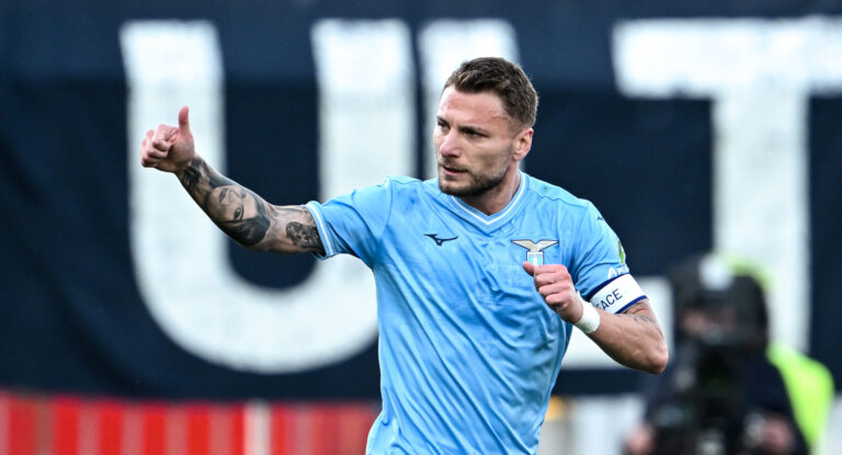 Monza, Italy, 04.05.2024 Ciro Immobile (17 SS Lazio) celebrates his goal during the Serie A match between AC Monza and SS Lazio at U-Power Stadium in Monza, Italia Soccer (Cristiano Mazzi / SPP) (Photo by Cristiano Mazzi / SPP/Sipa USA)
2024.05.04 Monza
pilka nozna liga wloska
AC Monza - SS Lazio
Foto SPP/SIPA USA/PressFocus

!!! POLAND ONLY !!!