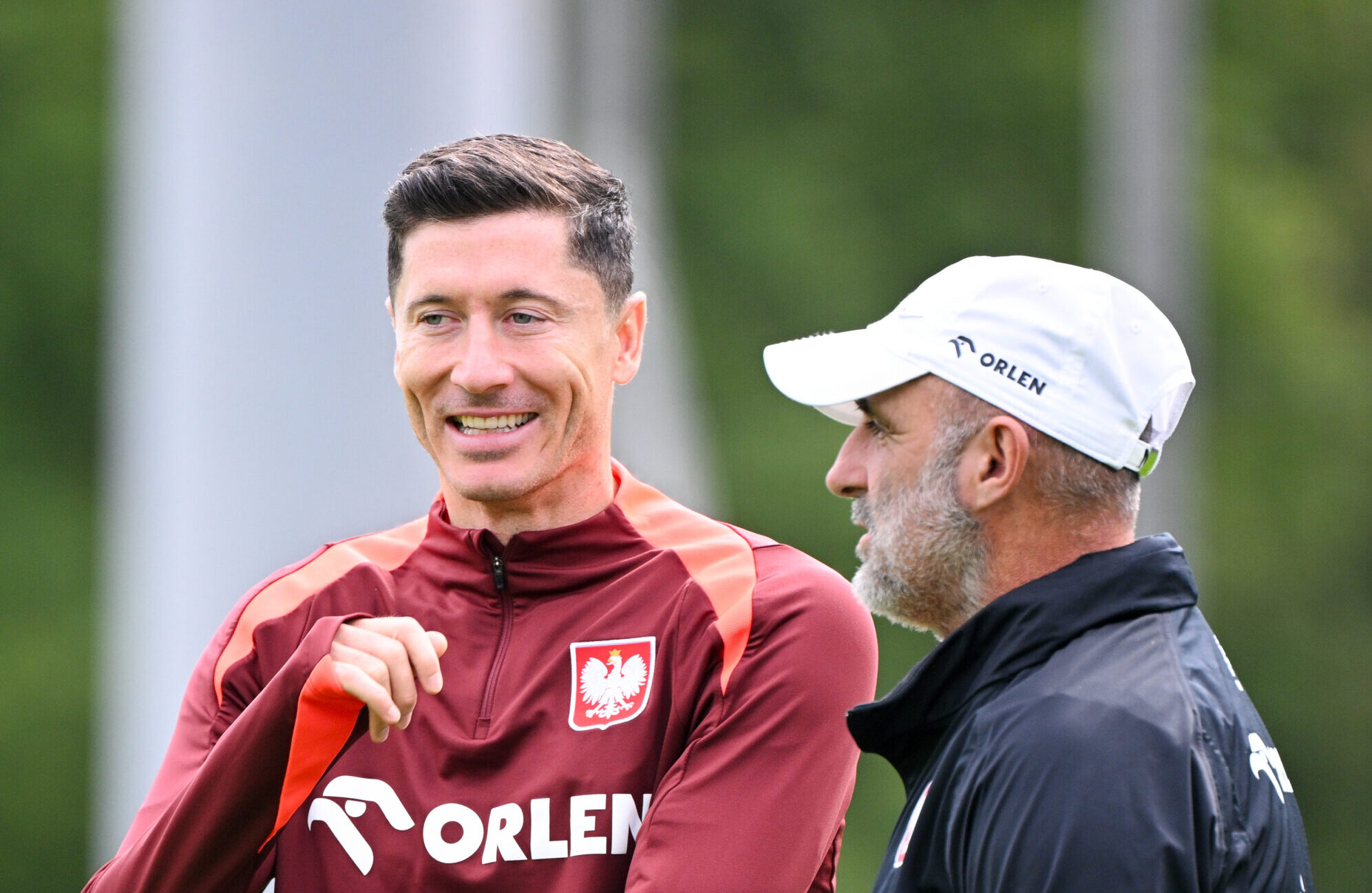 2024.06.14 Hanower
Mistrzostwa Europy w Pilce Noznej 2024 - trening 
N/z Robert Lewandowski, Michal Probierz
Foto PressFocus

2024.06.14  Hanover
UEFA European Championship -  official training team Poland
coach Robert Lewandowski,  Michal Probierz
Credit: PressFocus