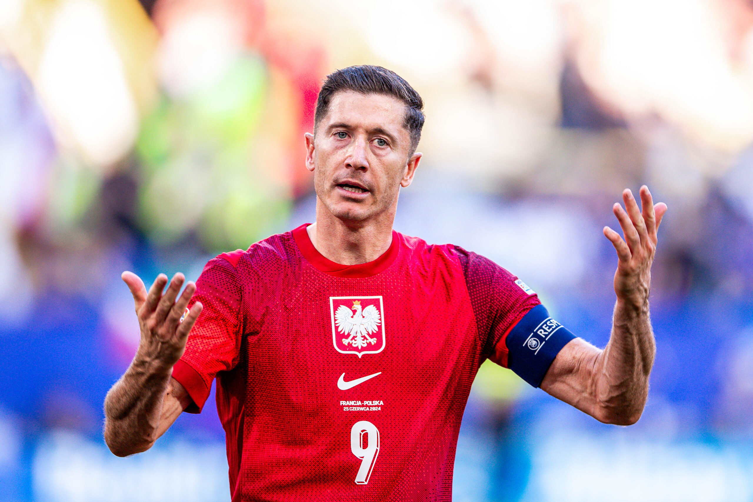 2024.06.21 Dortmund
Signal Iduna Park w Dortmundzie, Olympiastadion, UEFA Euro 2024, grupa D, Pilka nozna,
Francja - Polska
N/z ROBERT LEWANDOWSKI gol radosc goal penalty karny
Foto Mateusz Porzucek PressFocus
2024.06.21 Dortmund
Football match between France and Poland, group D
Francja - Polska
ROBERT LEWANDOWSKI gol radosc goal penalty karny
Credit: Mateusz Porzucek PressFocus