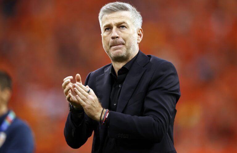 7/2/2024 - MUNICH - Romania coach Edward Iordanescu disappointment after the UEFA EURO 2024 round of 16 match between Romania and the Netherlands at the Munich Football Arena on July 2, 2024 in Munich, Germany. ANP MAURICE VAN STEEN /ANP/Sipa USA
2024.07.02 UEFA EURO 2024
pilka nozna mistrzostwa Europy UEFA Euro 2024
Rumunia - Holandia
Foto ANP/SIPA USA/PressFocus
!!! POLAND ONLY !!!