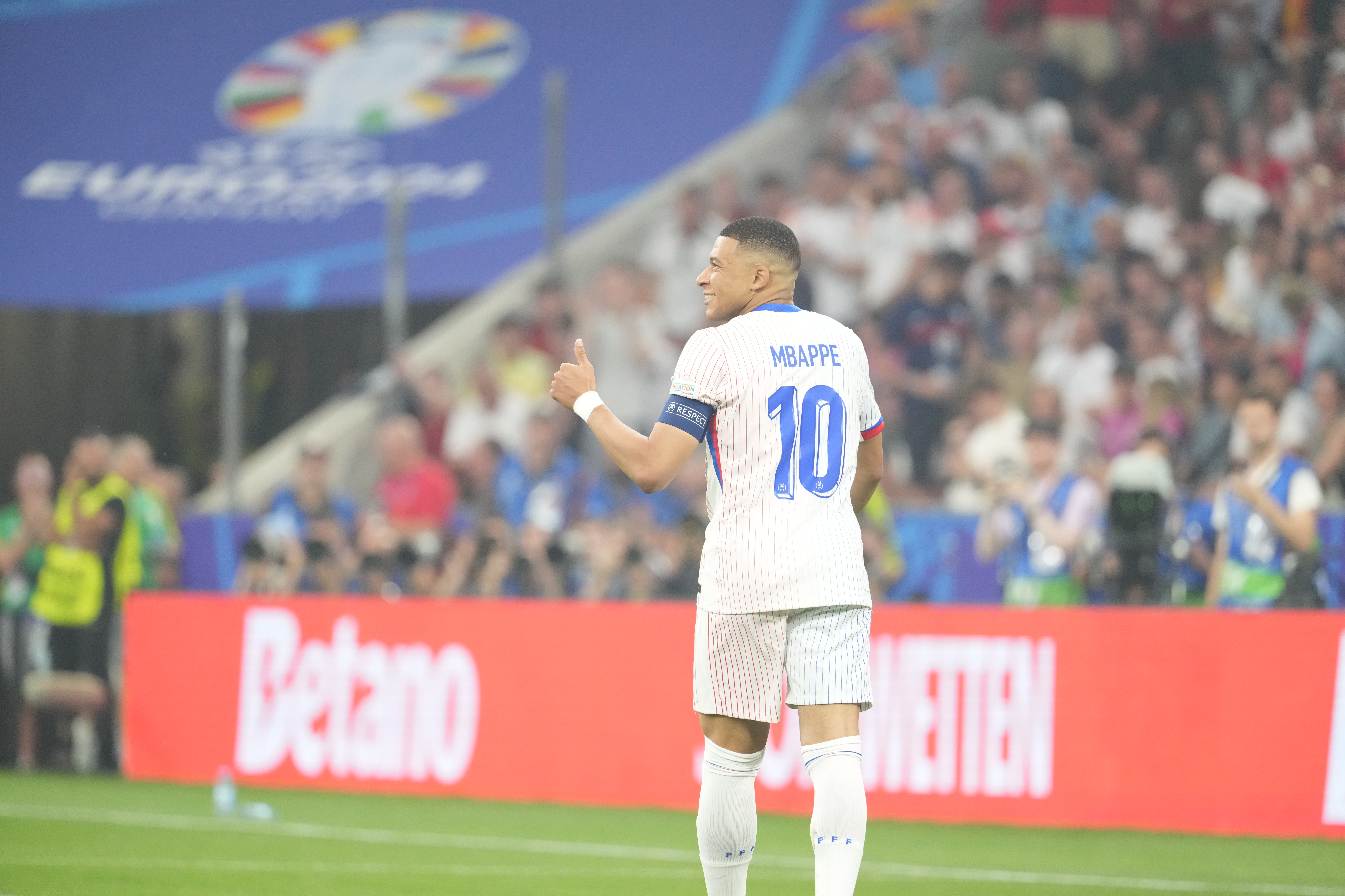 EURO 2024 - Semi-Final: Spain vs. France at Munich Football Arena in Munich, Germany on 09 July 2024

Kylian Mbappe in action.

(Photo by Alexandra Fechete/Sportpix/Sipa USA)



2024.07.09 Monachium
pilka nozna Mistrzostwa Europy UEFA Euro 2024 
Hiszpania - Francja
Foto Alexandra Fechete/SportPix/SIPA USA/PressFocus

!!! POLAND ONLY !!!