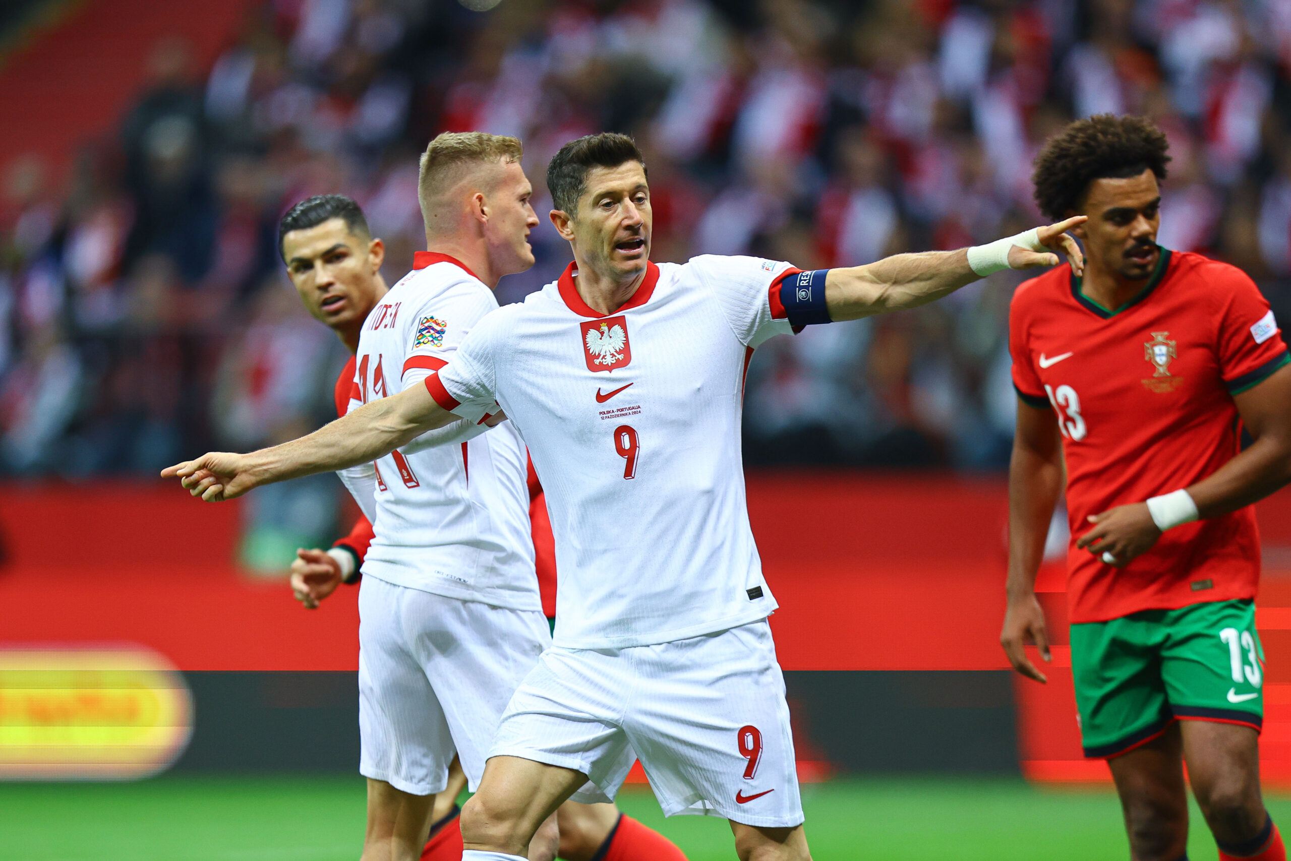 2024.10.12 Warszawa
pilka nozna UEFA Liga Narodow
Polska - Portugalia
N/z Robert Lewandowski
Foto Pawel Andrachiewicz / PressFocus
2024.10.12 Warsaw
Football - UEFA Nations League
Poland - Portugal
Robert Lewandowski
Credit: Pawel Andrachiewicz / PressFocus