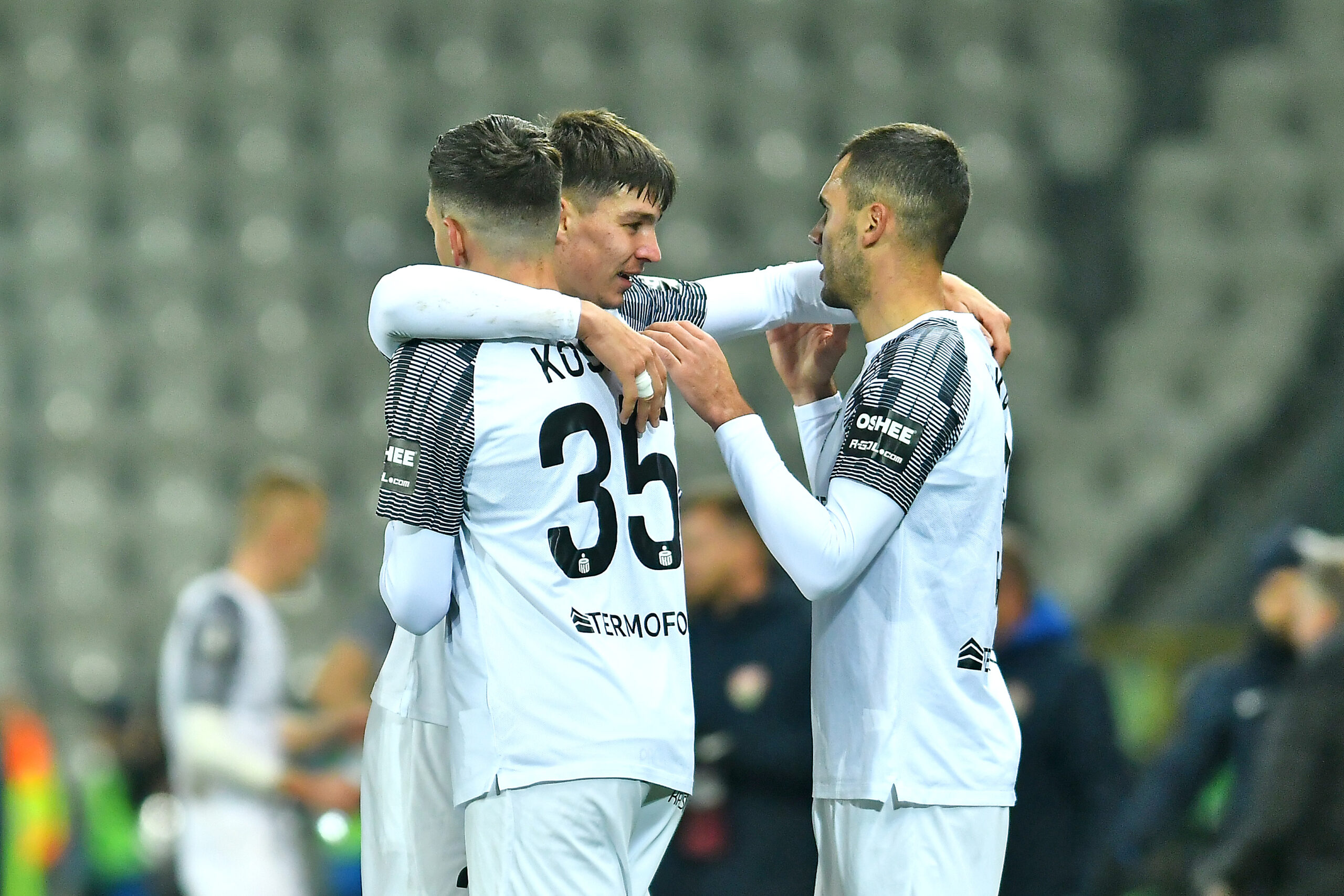 2024.11.02 Krakow
Pilka nozna , PKO BP Ekstraklasa sezon 2024/25
Puszcza Niepolomice - Lech Poznan
N/z Michalis Kosidis, Artur Craciun, Roman Yakuba Jakuba, radosc po bramce na 2-0, gol, bramka
Foto Krzysztof Porebski / PressFocus

2024.11.02 Krakow
Football Polish top league , 2024/2025 season
Puszcza Niepolomice - Lech Poznan
Michalis Kosidis, Artur Craciun, Roman Yakuba Jakuba, radosc po bramce na 2-0, gol, bramka
Credit: Krzysztof Porebski / PressFocus