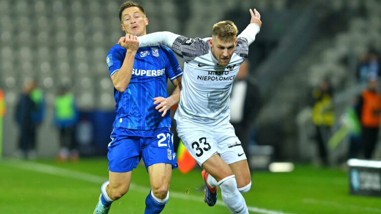 2024.11.02 Krakow
Pilka nozna , PKO BP Ekstraklasa sezon 2024/25
Puszcza Niepolomice - Lech Poznan
N/z Radoslaw Murawski, Dawid Abramowicz
Foto Krzysztof Porebski / PressFocus
2024.11.02 Krakow
Football Polish top league , 2024/2025 season
Puszcza Niepolomice - Lech Poznan
Radoslaw Murawski, Dawid Abramowicz
Credit: Krzysztof Porebski / PressFocus