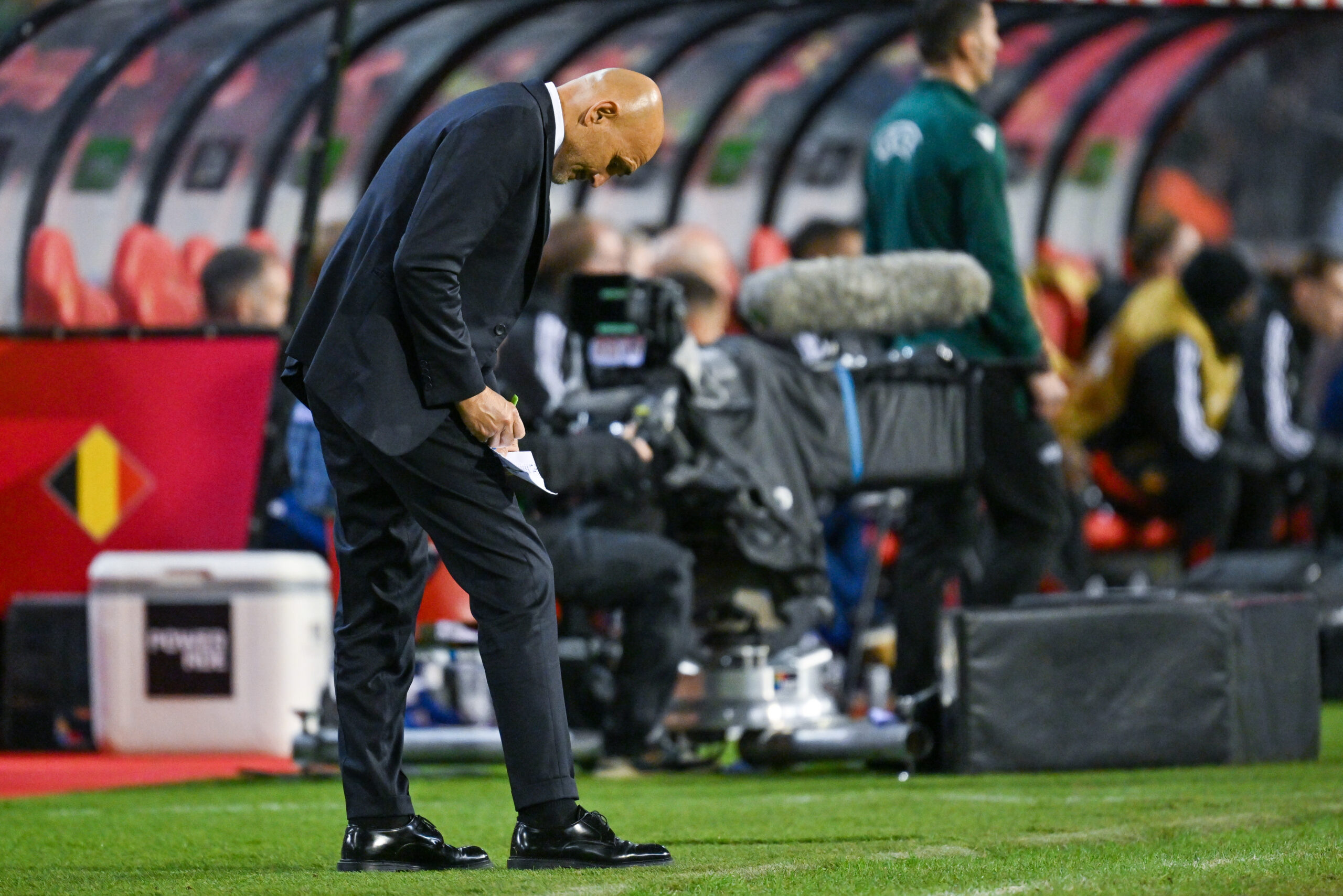 Head Coach Luciano Spaletti of Italy pictured during a soccer game between the national teams of Belgium, called the Red Devils and Italy, called Azzurri in the fifth game in group A2 in the UEFA Nations League , on Thursday 14 November 2024  in Brussels , Belgium . photo isosport | David Catry
2024.11.14 Bruksela
pilka nozna liga Narodow
Belgia - Wlochy
Foto David Catry/Isosport/Content Curation/SIPA USA/PressFocus

!!! POLAND ONLY !!!