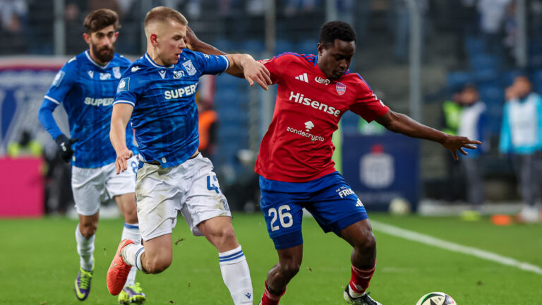 2025.02.14 Poznan
Pilka nozna Ekstraklasa sezon 2024/2025
Lech Poznan - Rakow Czestochowa
N/z Antoni Kozubal Erick Otleno
Foto Pawel Jaskolka / PressFocus

2025.02.14 Poznan
Football Polish Ekstraklasa season 2024/2025
Lech Poznan - Rakow Czestochowa
Credit: Pawel Jaskolka / PressFocus