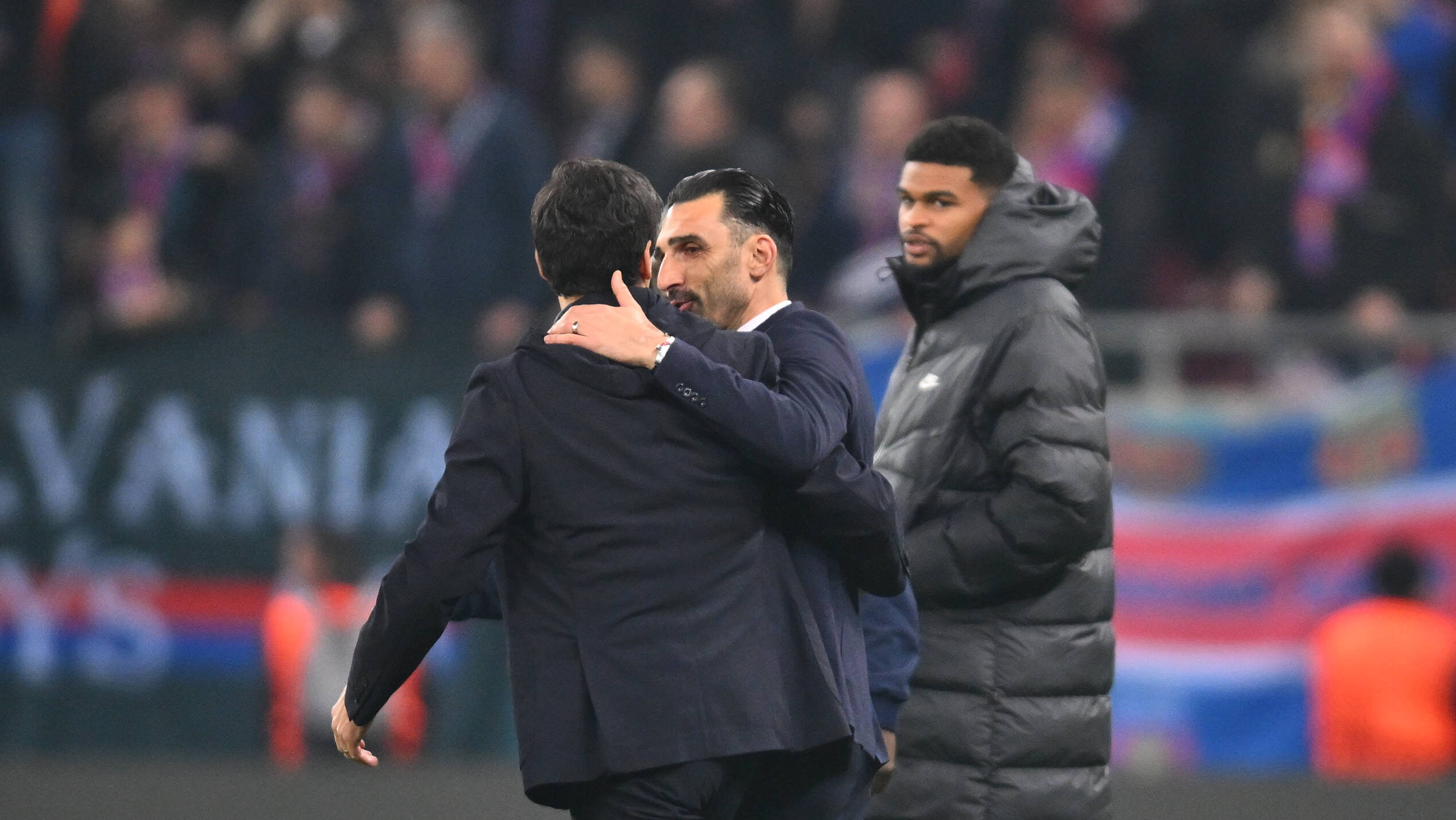Europa League: FCSB v Olympique Lyonnais Olympique Lyonnais coach Paulo Fonseca and FCSB coach Elias Charalambous in action during the Round of 16 1st leg Europa League of the game between FCSB and Olympique Lyonnais, Arena Nationala, Bucharest, Thursday 06 March 2025. Alex Nicodim / Imago Images Copyright: xAlexxNicodimx
2025.03.06 Bukareszt
pilka nozna , Liga Europy
FCSB - Olympique Lyon
Foto IMAGO/PressFocus

!!! POLAND ONLY !!!